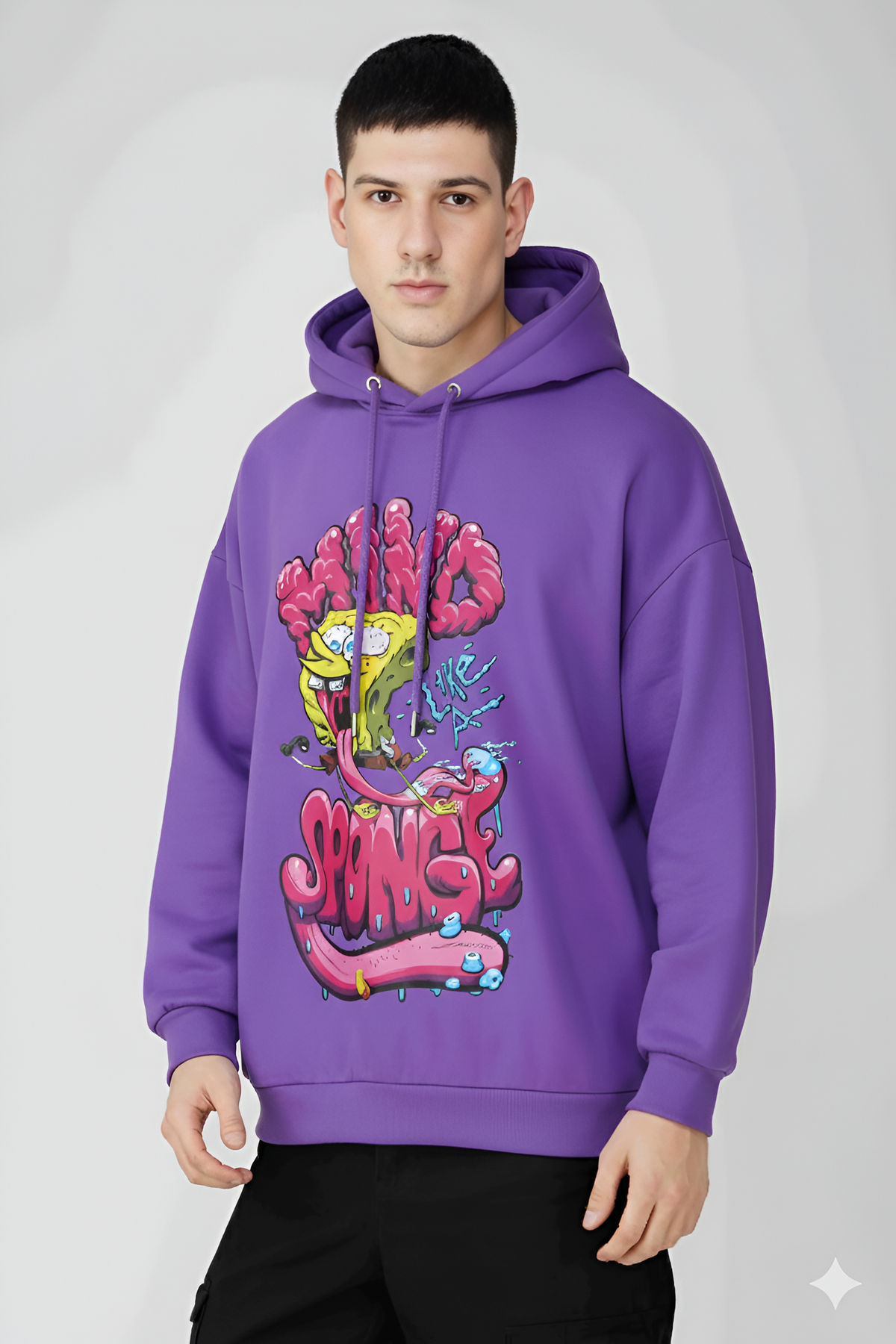 SpongeBob: Mind Like A Sponge Oversized Men's Hoodie