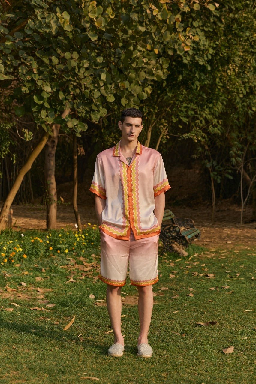 Men's Ombre Printed Shirt