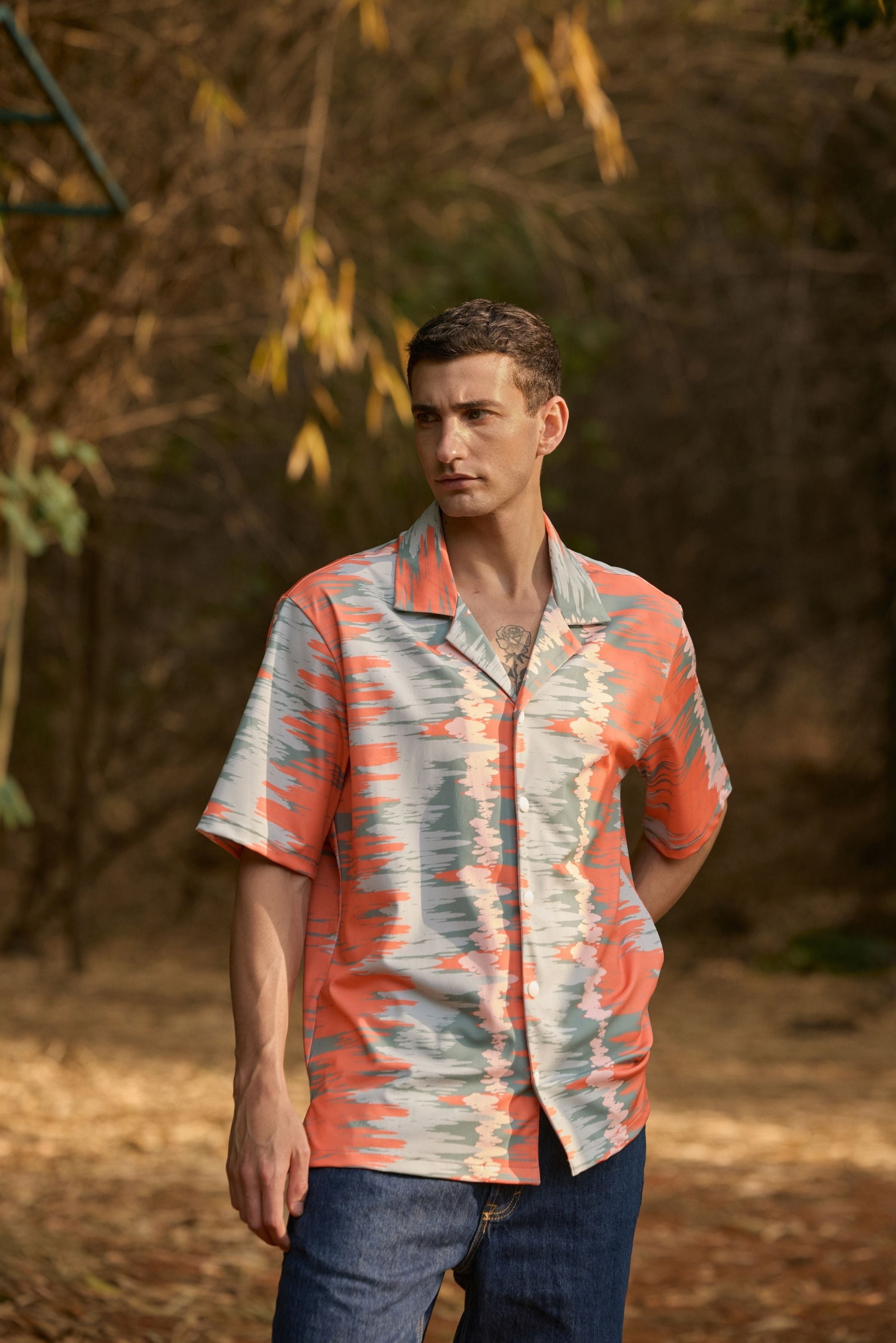 Men's Abstract Print Shirt