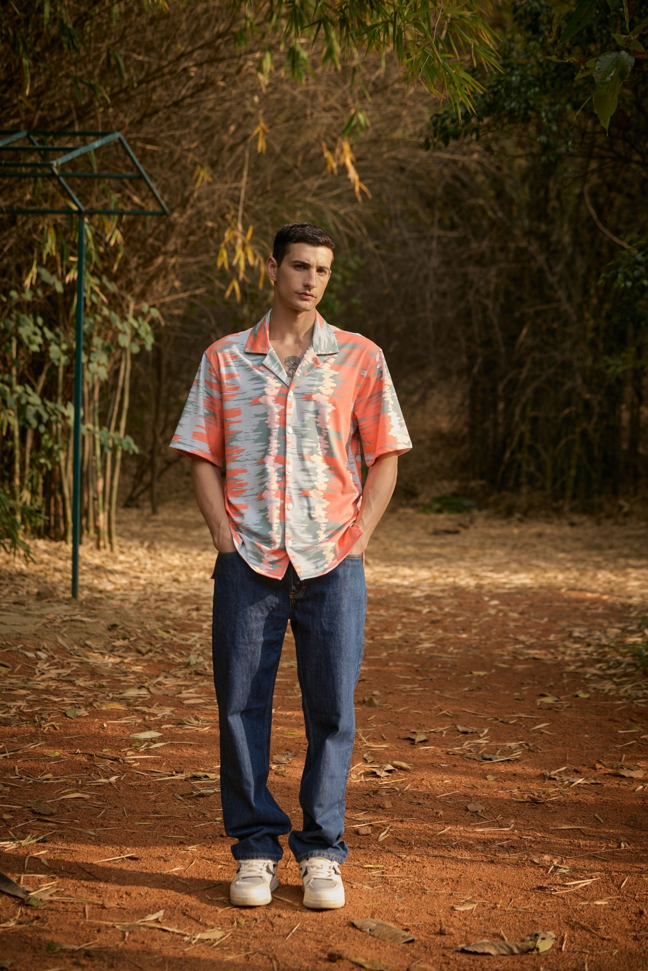 Men's Abstract Print Shirt