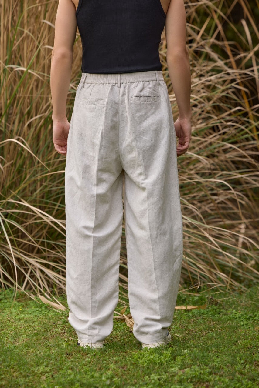 Men’s Relaxed-Fit Linen Trousers