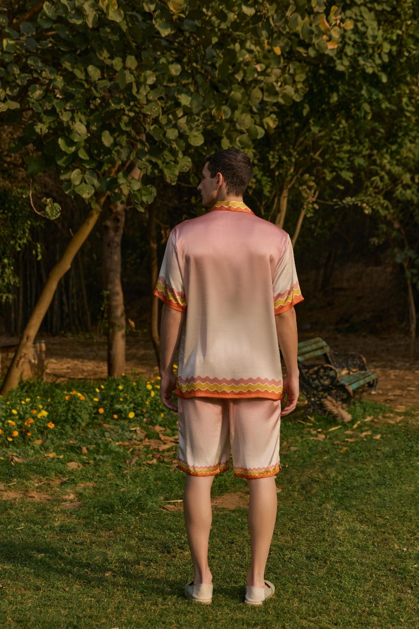 Men's Ombre Printed Shirt