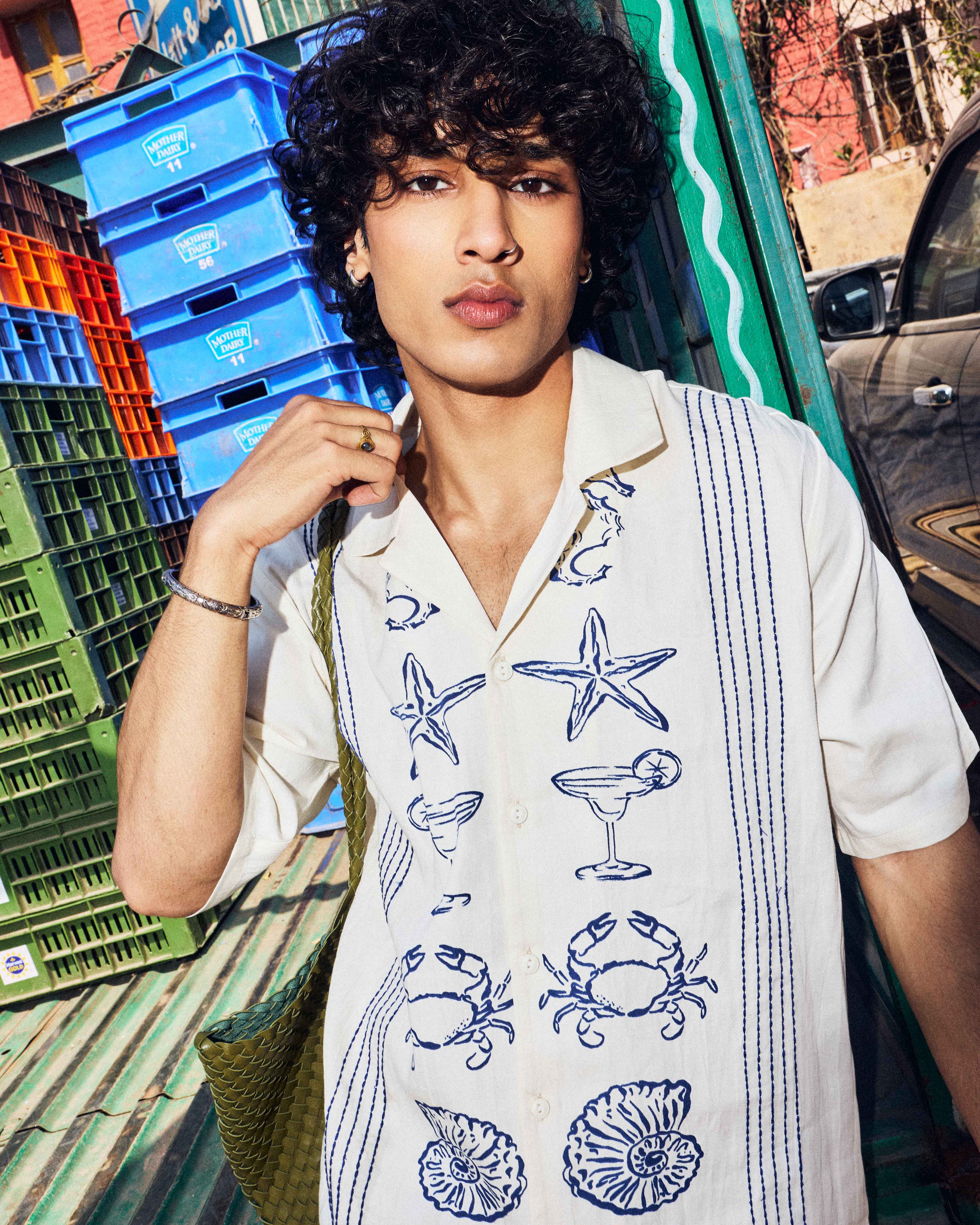 Nautical Reef Camp Collar Shirt