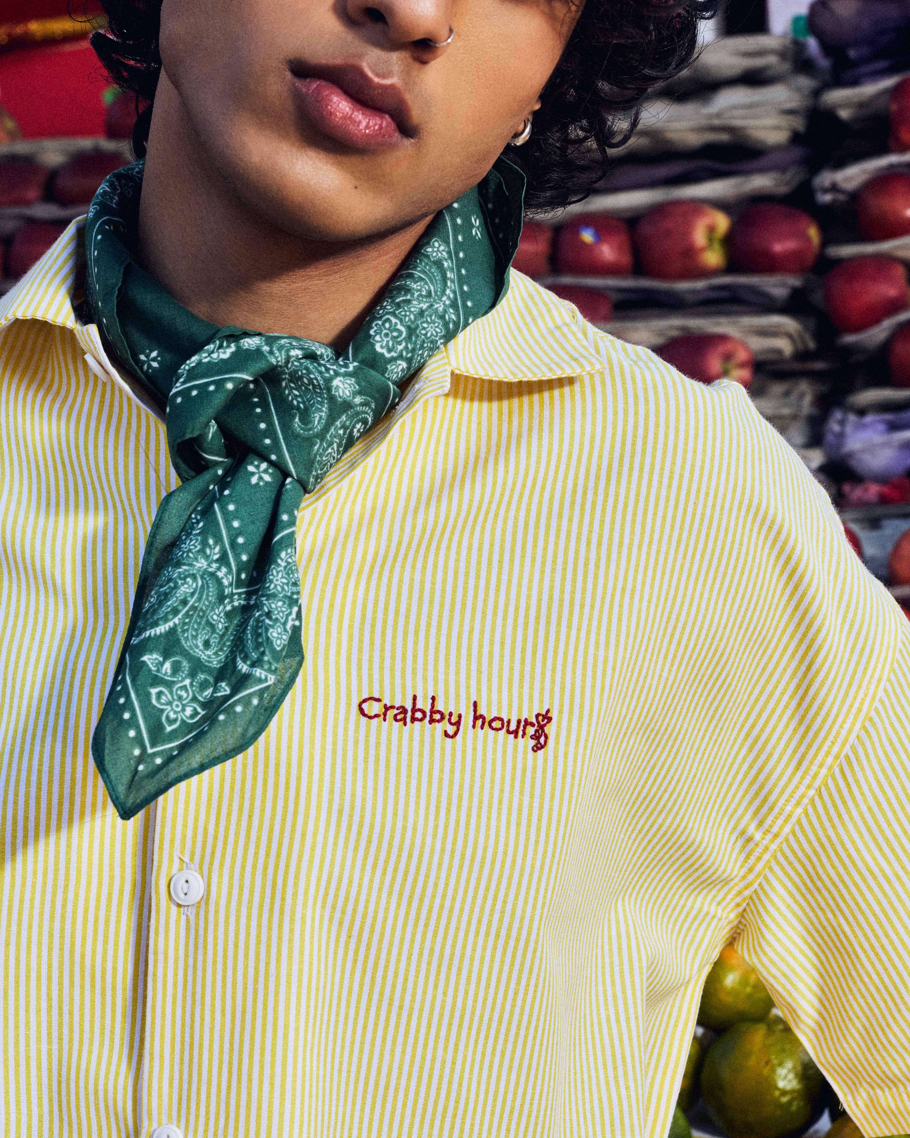 A Little Crabby Striped Resort Shirt