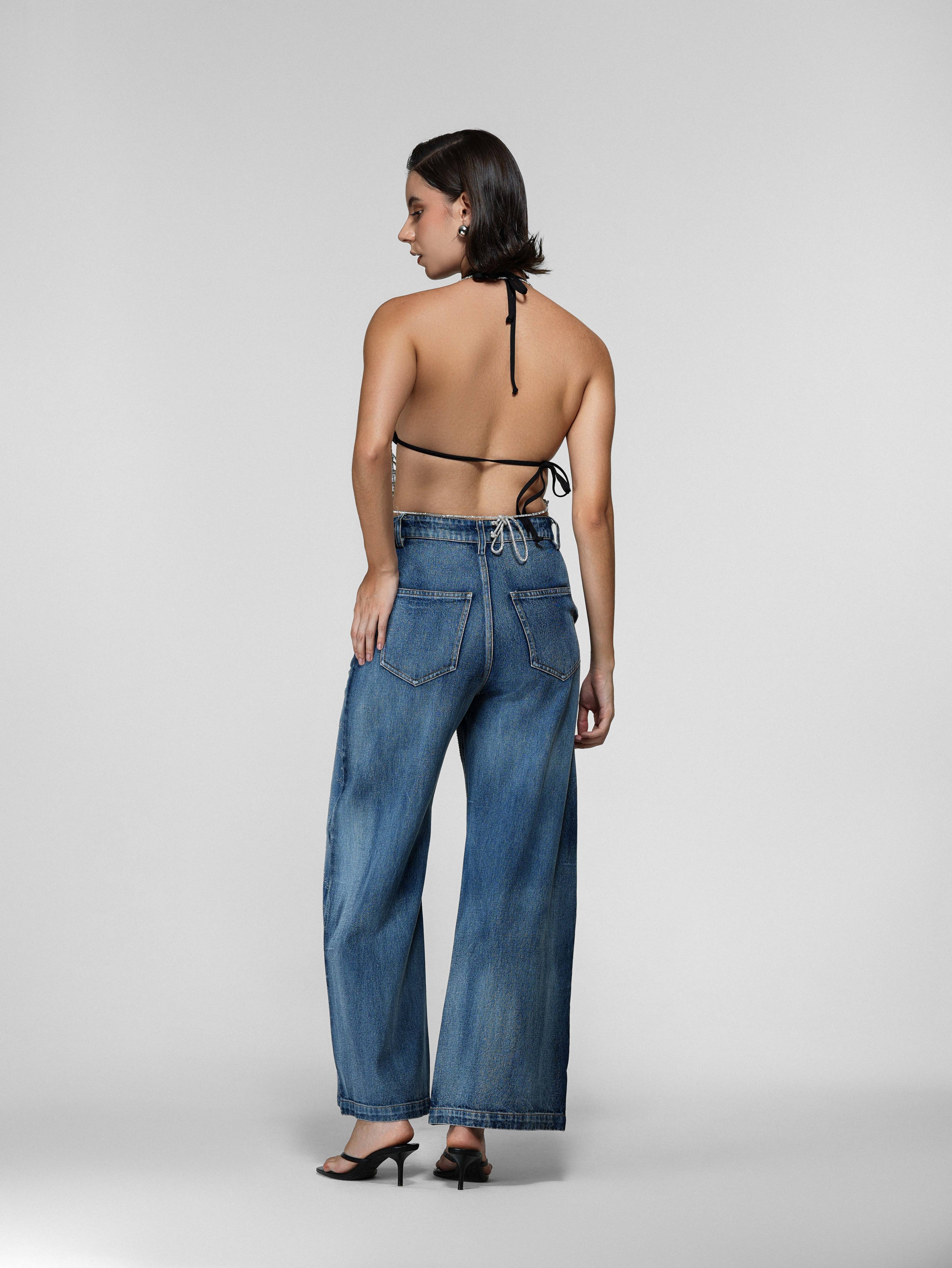 Layered Rhinestone Body Chain