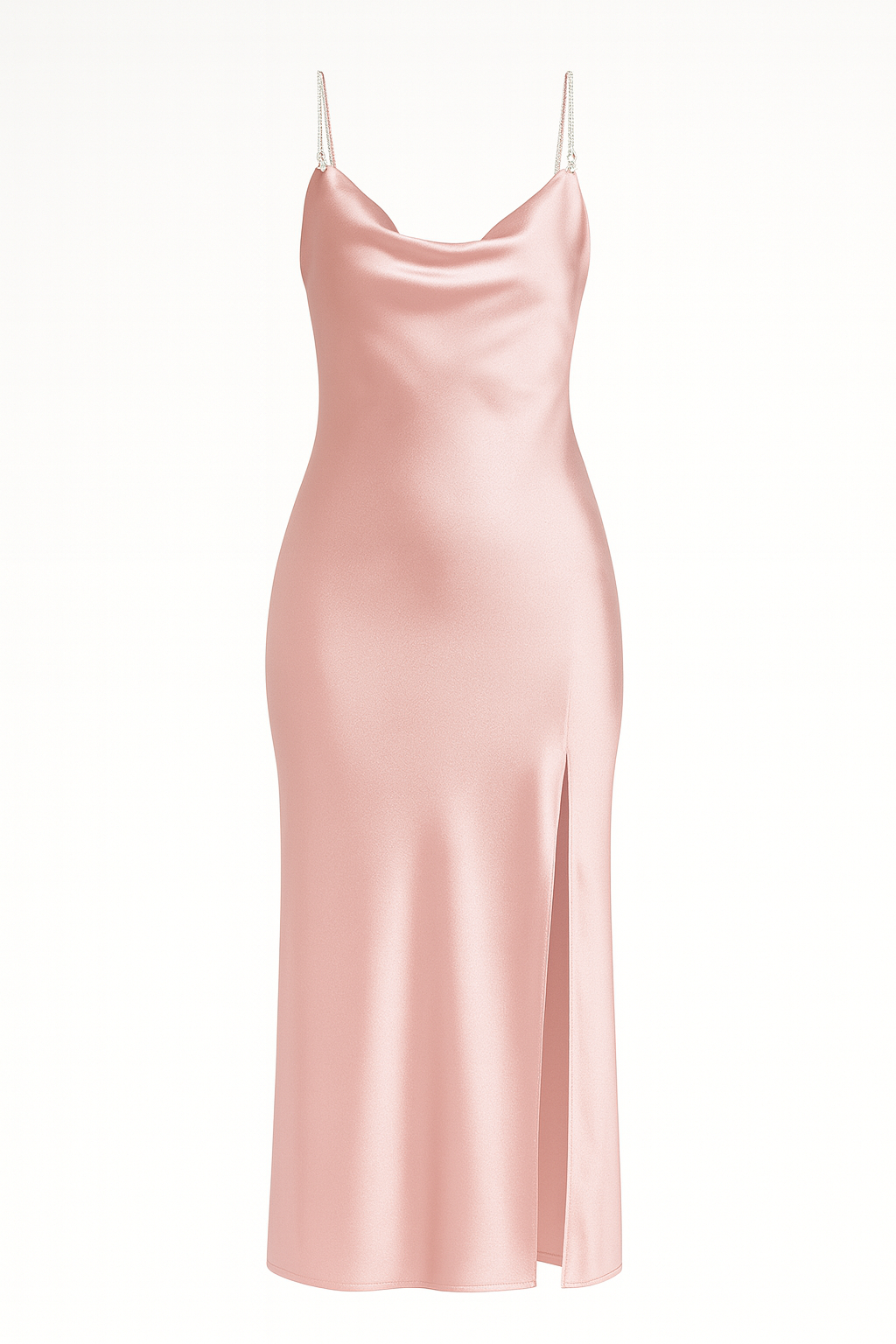 light blue chiffon midi dress BRIA Full Sleeve Chiffon Midi Dress with Covered Button Back Detail  (Serenity Blue Chiffon)
