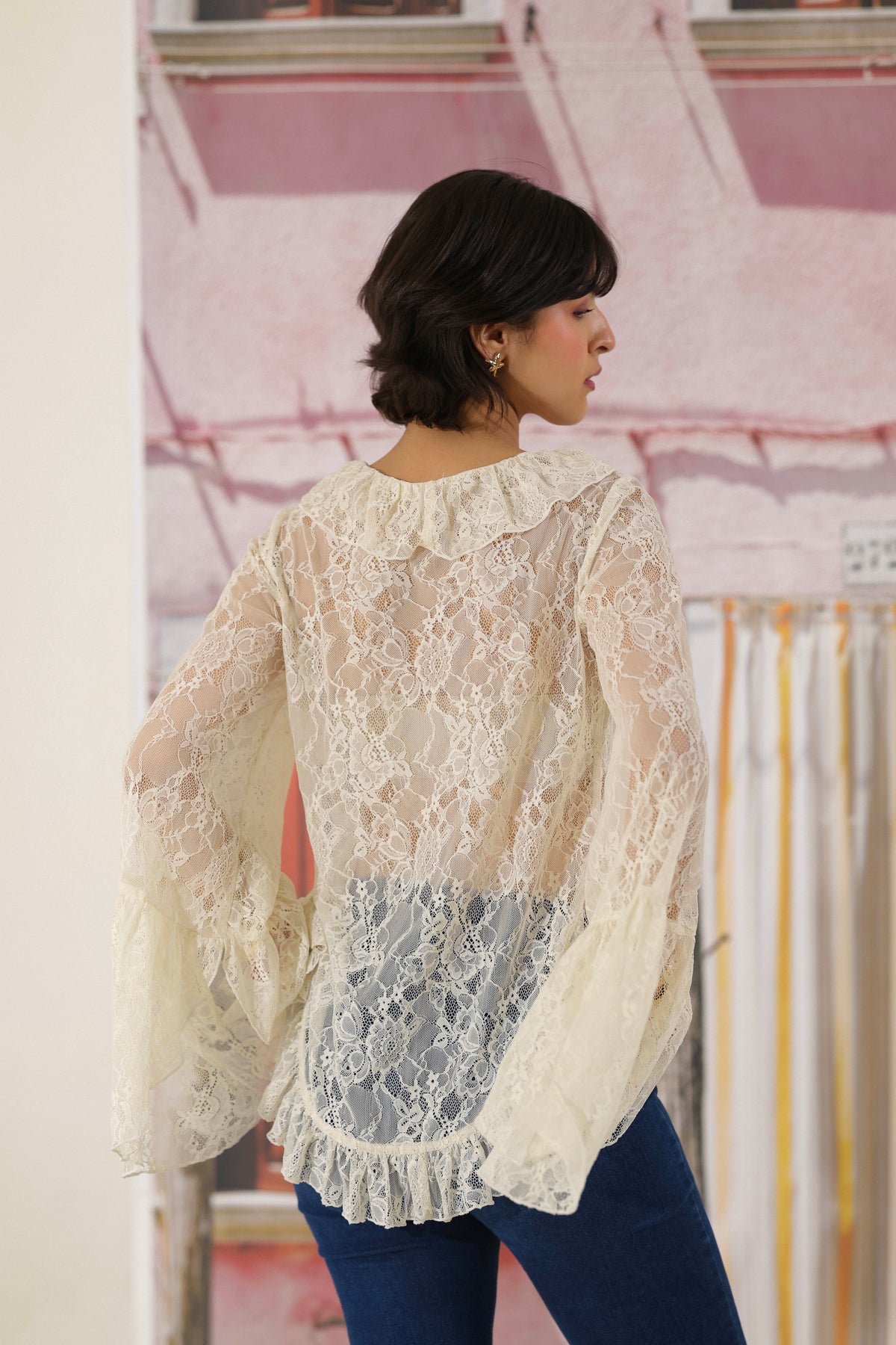 Vintage Veil Lace Top