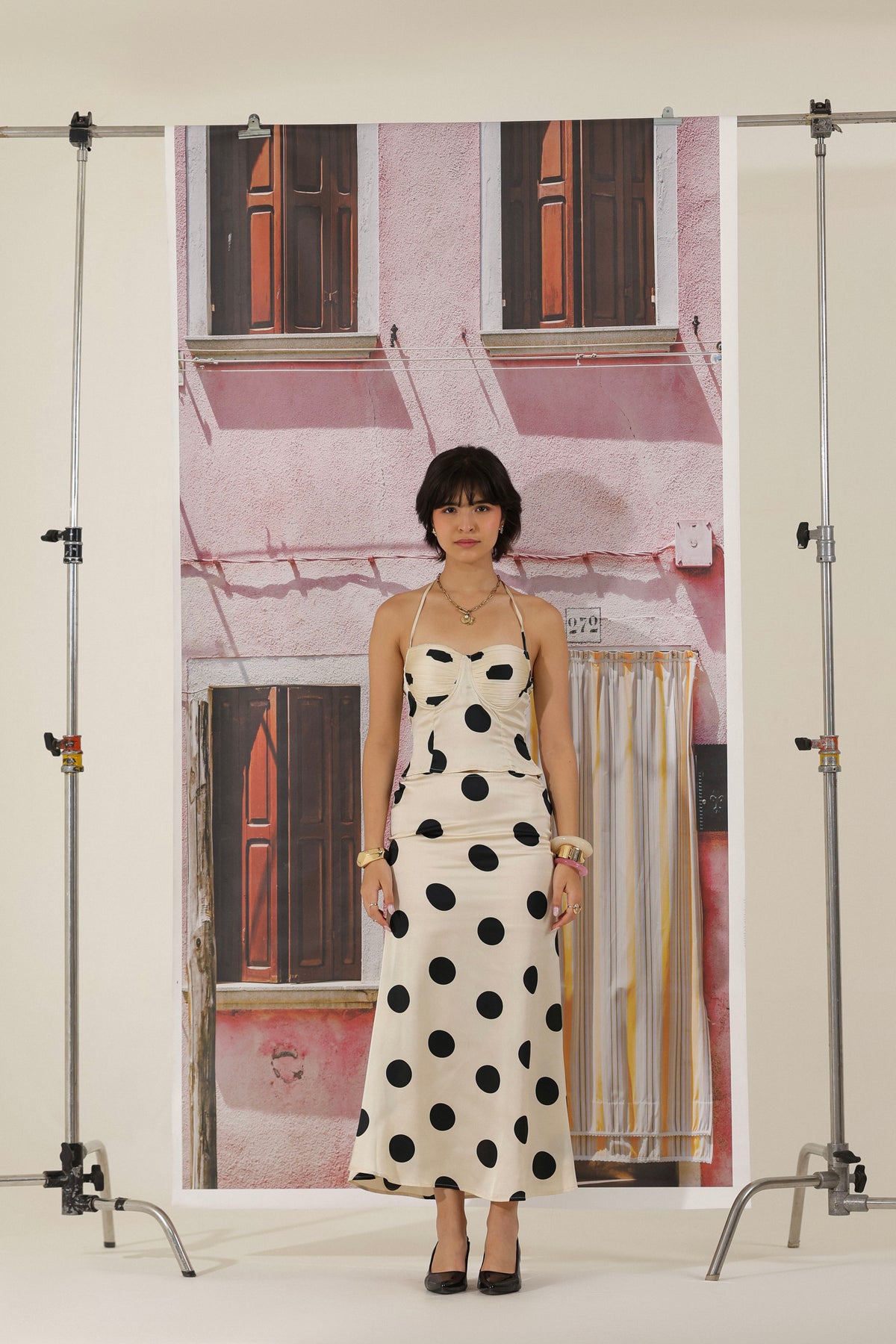 Espresso Martini Polka Dot Top