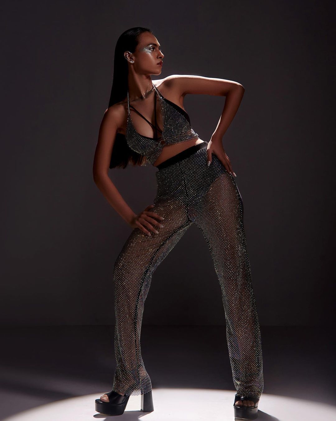 Diamond Mesh Pants
