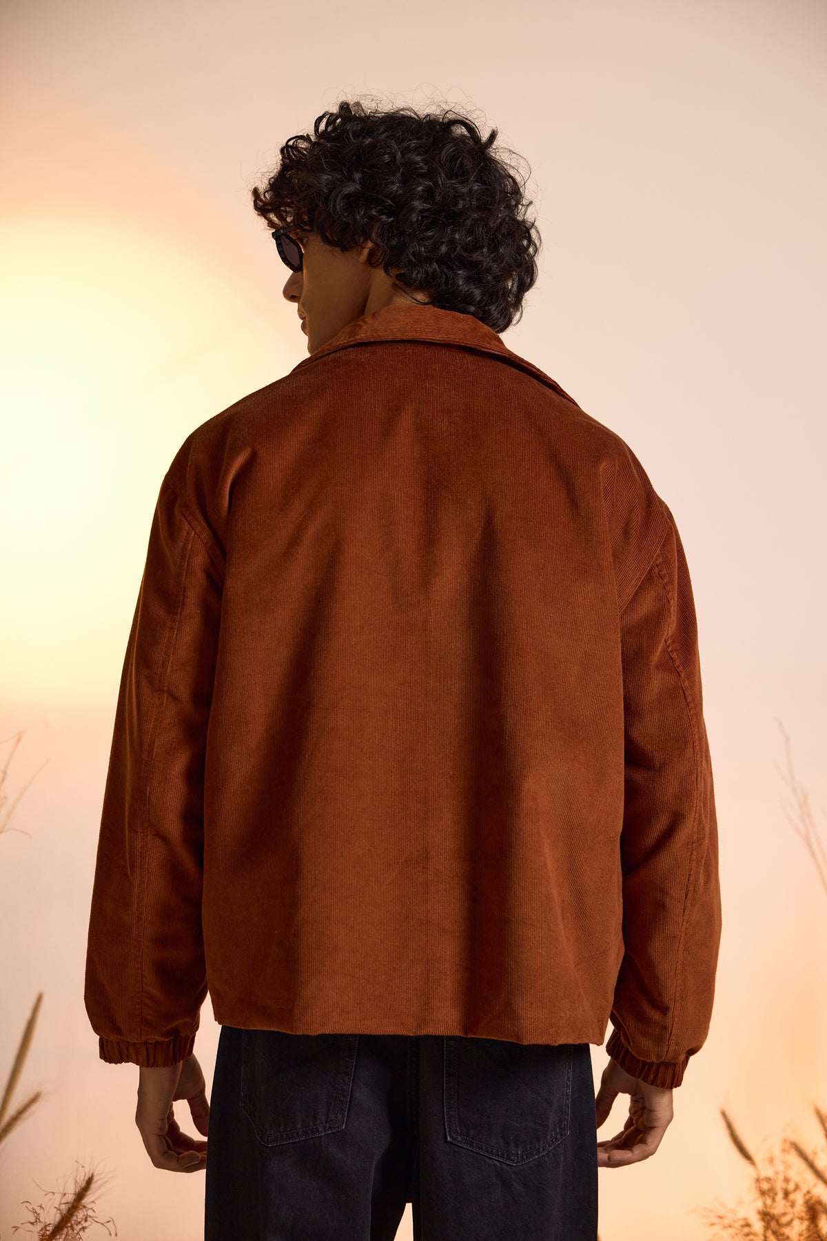 Retro Corduroy Oversized Jacket-Men