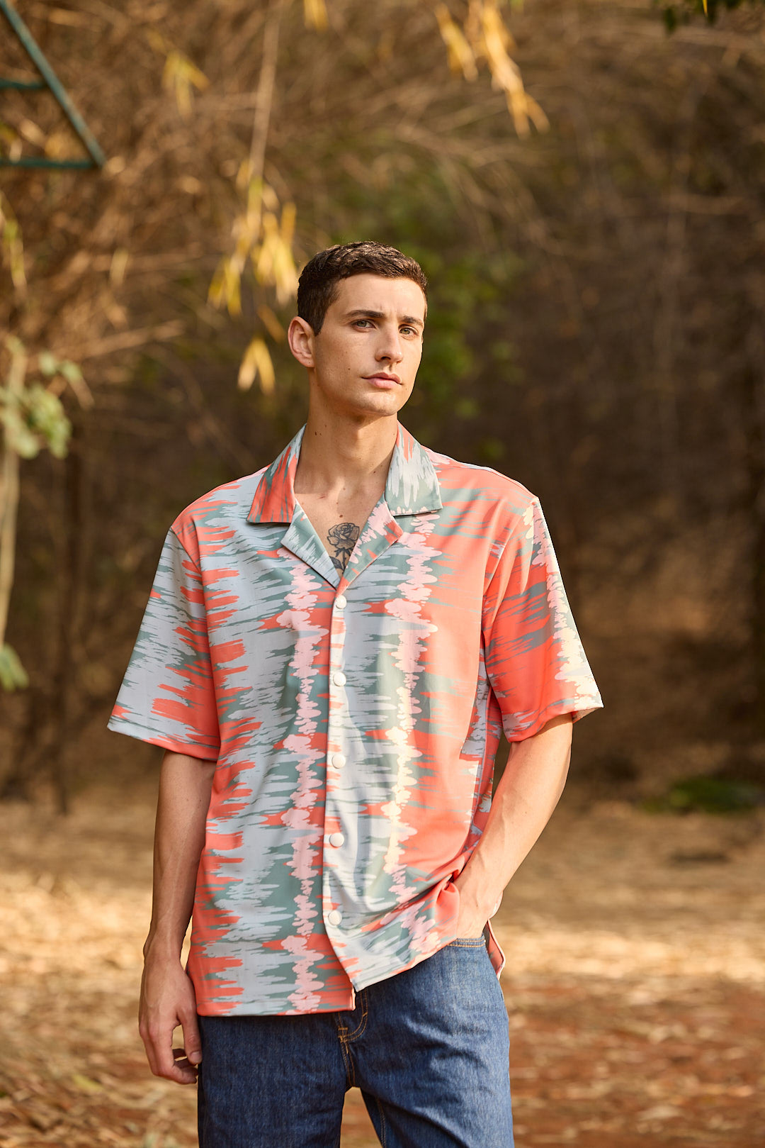 Men's Abstract Print Shirt