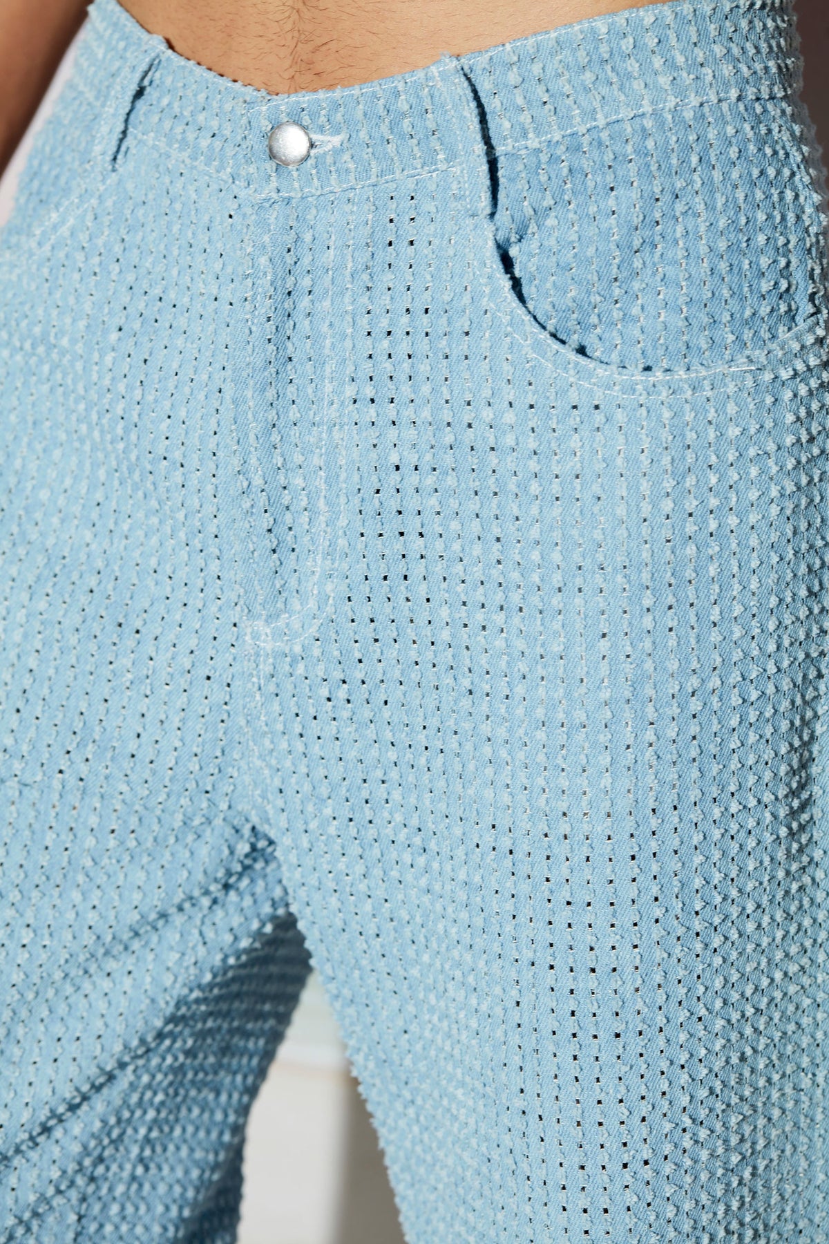 Engineered Distress Denim Baggy Jeans