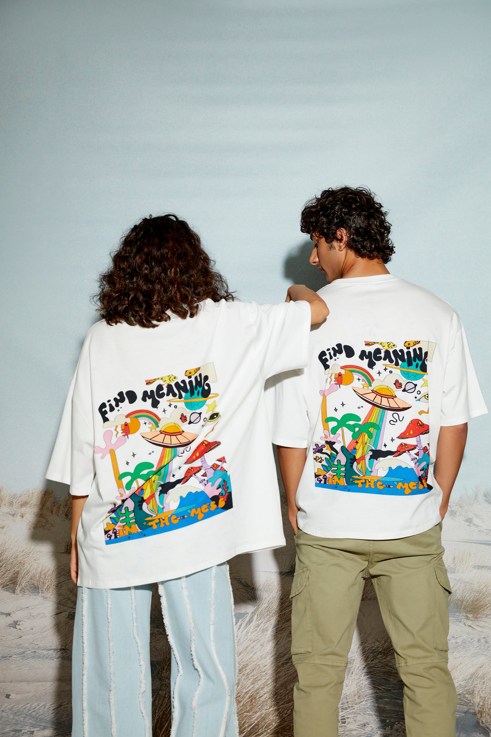 Find Meaning In The Mess Oversized T-shirt