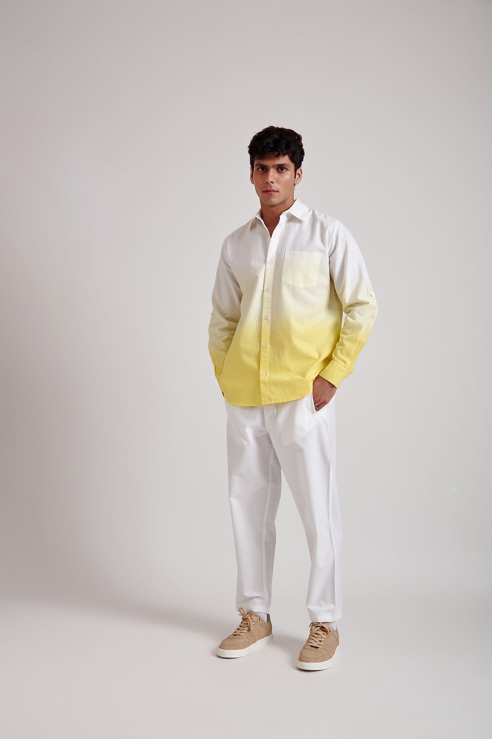 Ombre Shirt and Trouser Set