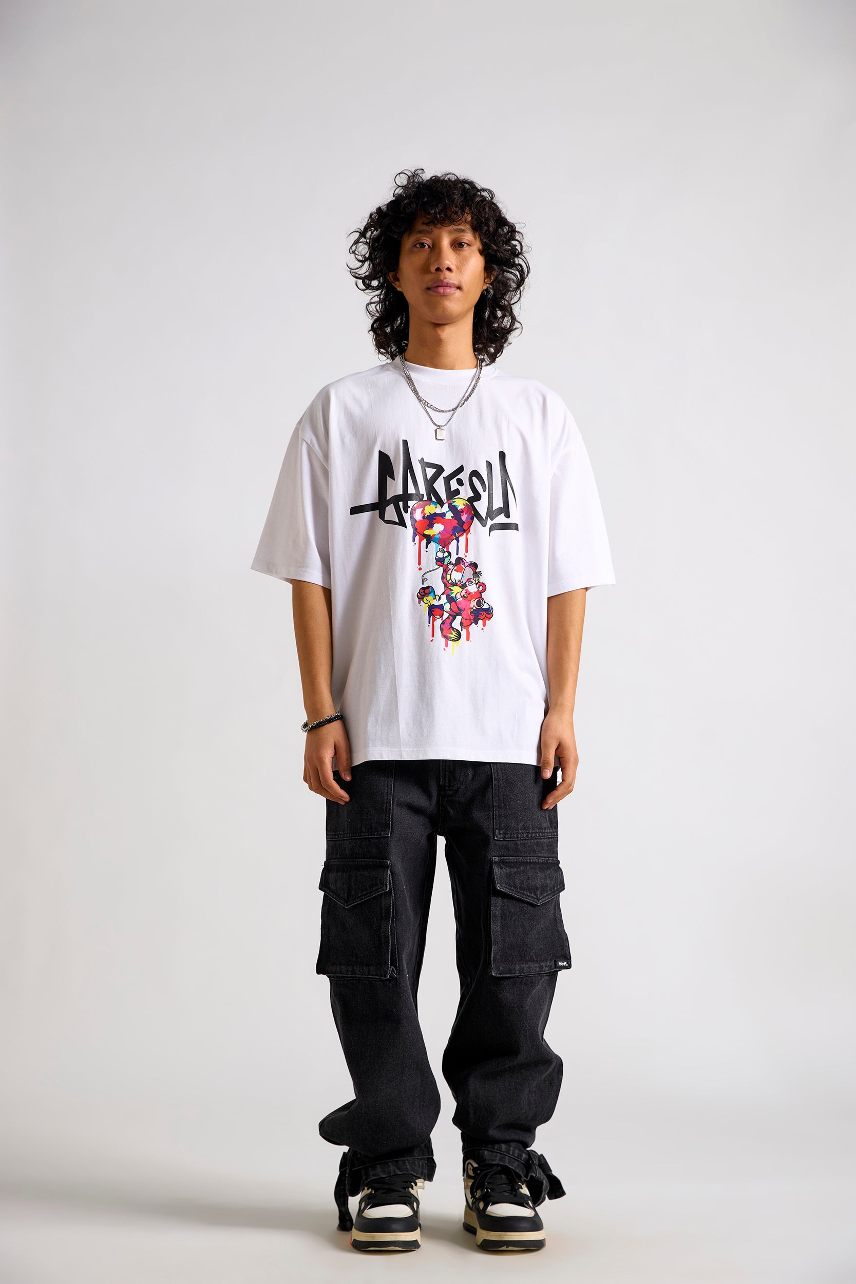 Garfield:High on Love Men's Oversized T-shirt