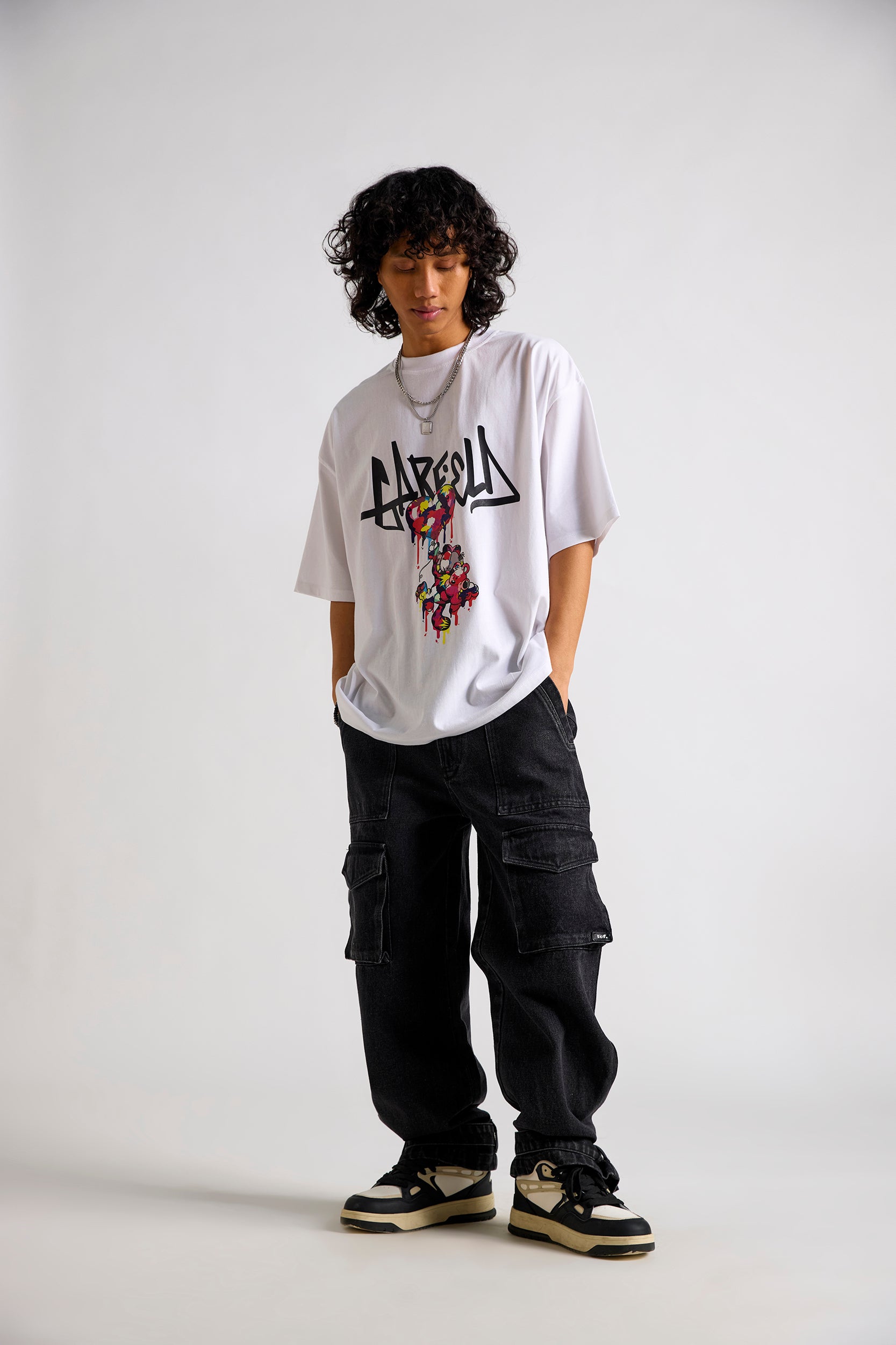 Garfield:High on Love Men's Oversized T-shirt