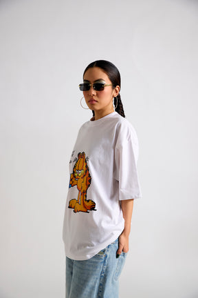 Garfield:Insert Coffee To Begin Oversized T-shirt