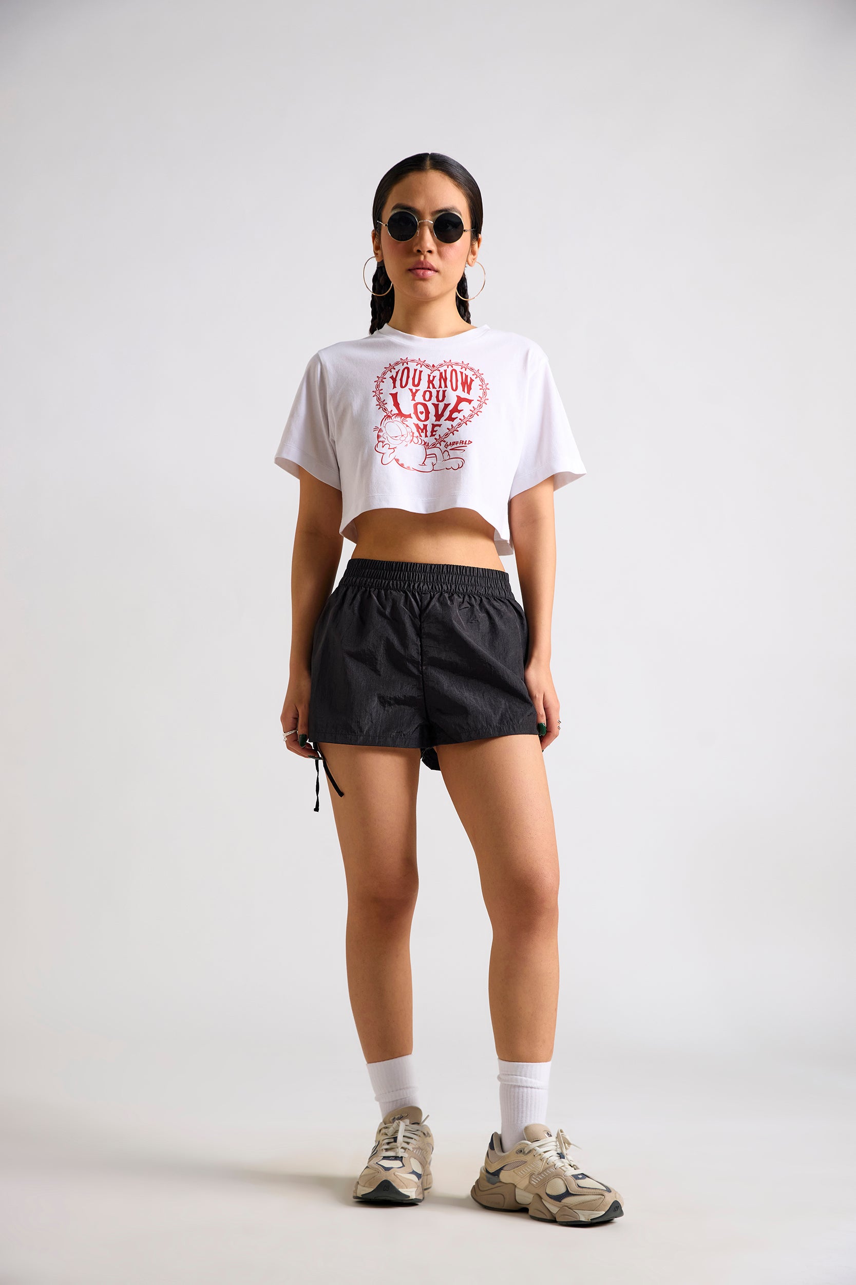 Garfield: You Know You Love Me Crop T-shirt