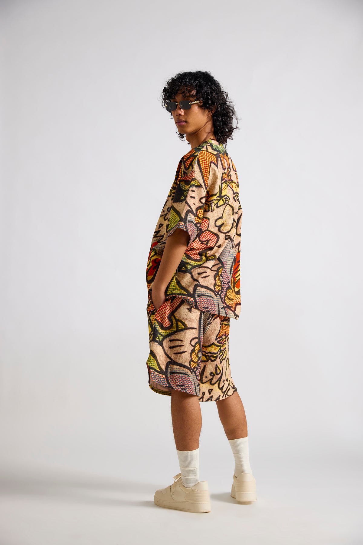 Garfield:Blown Out Printed Men's Shorts