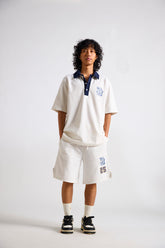 Spongebob:Typographic Printed Men's Polo T-shirt and Shorts Set