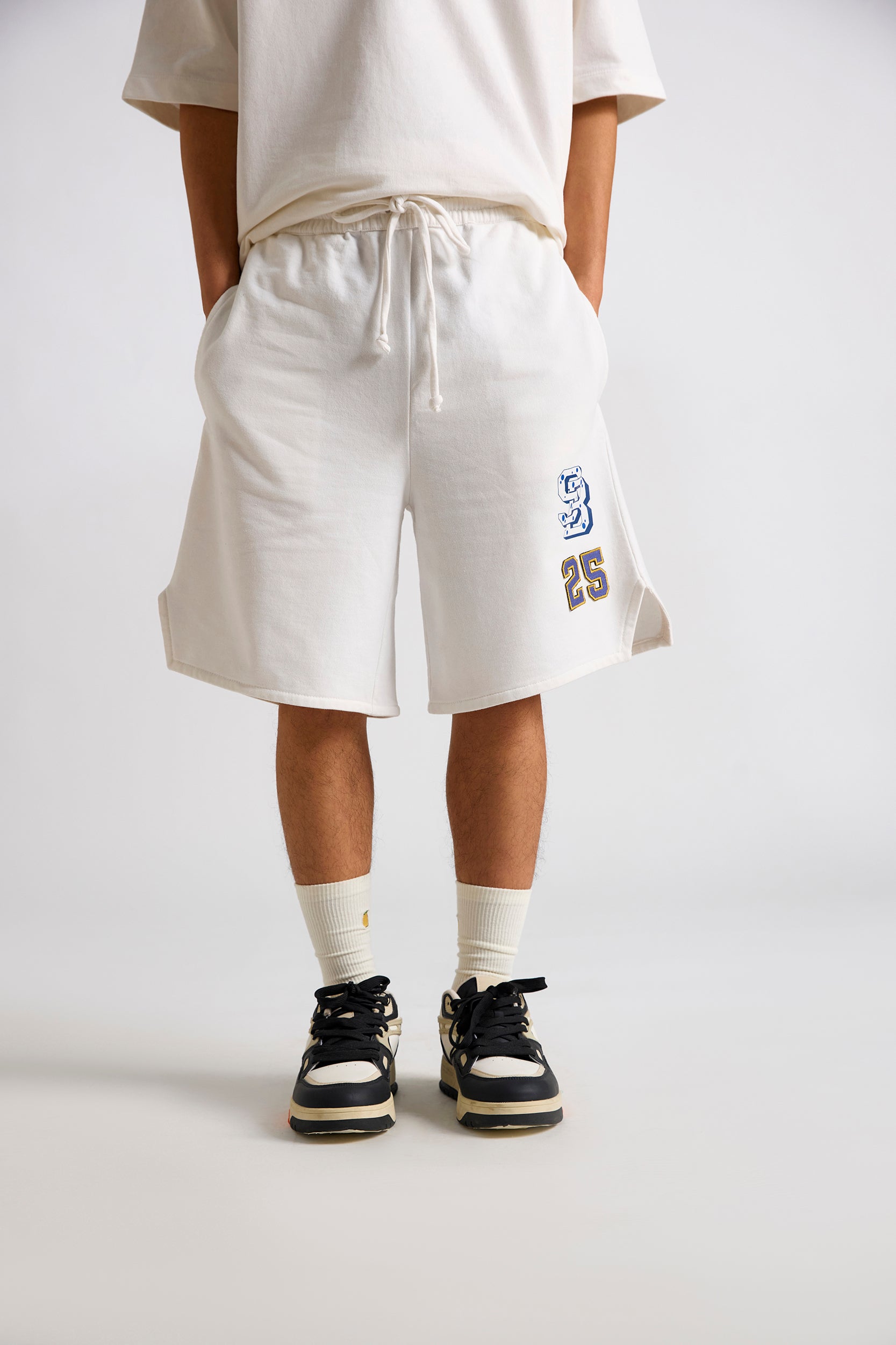 Spongebob:Typographic Printed Men's Polo T-shirt and Shorts Set