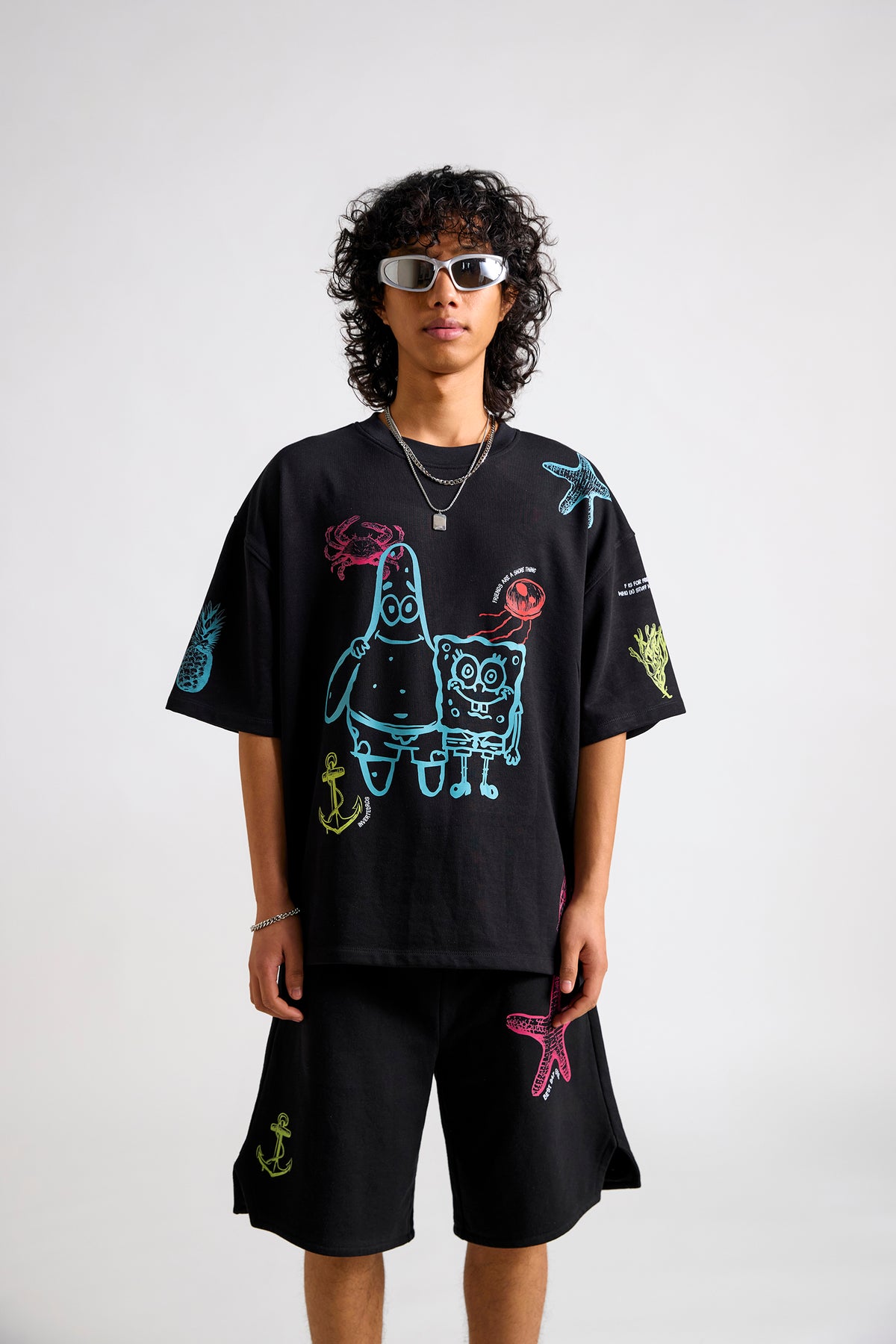 Spongebob:Best Day Ever Men's Oversized T-shirt