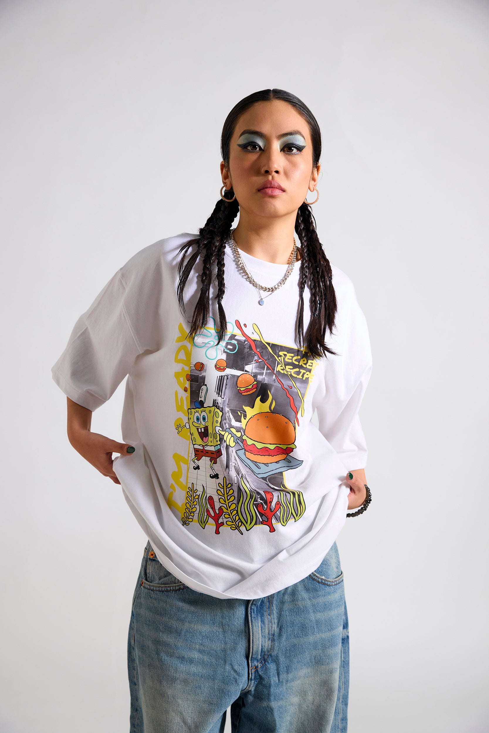 Spongebob:The Secret Recipe Oversized T-shirt