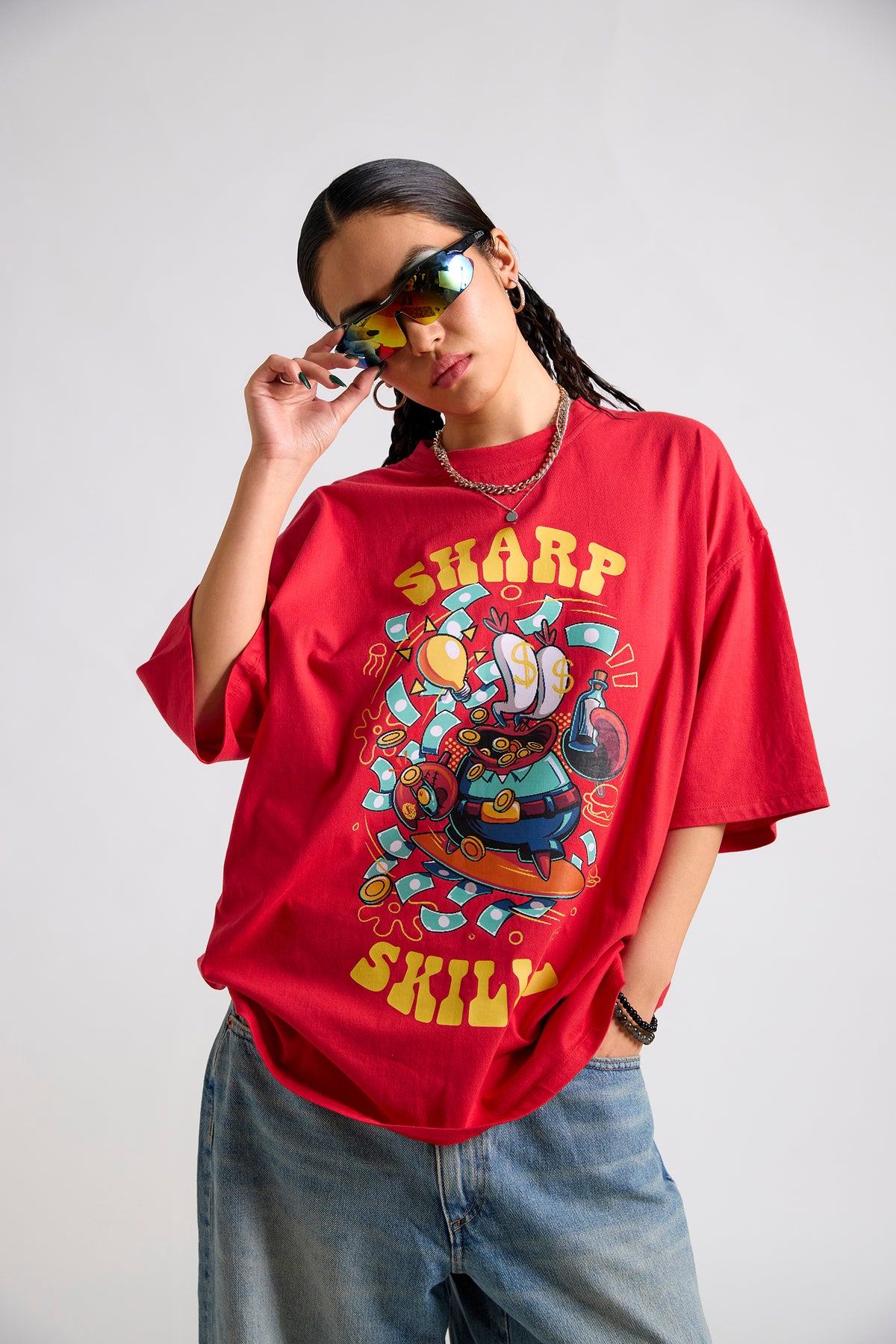 Spongebob:Sharp Skillz Oversized T-shirt