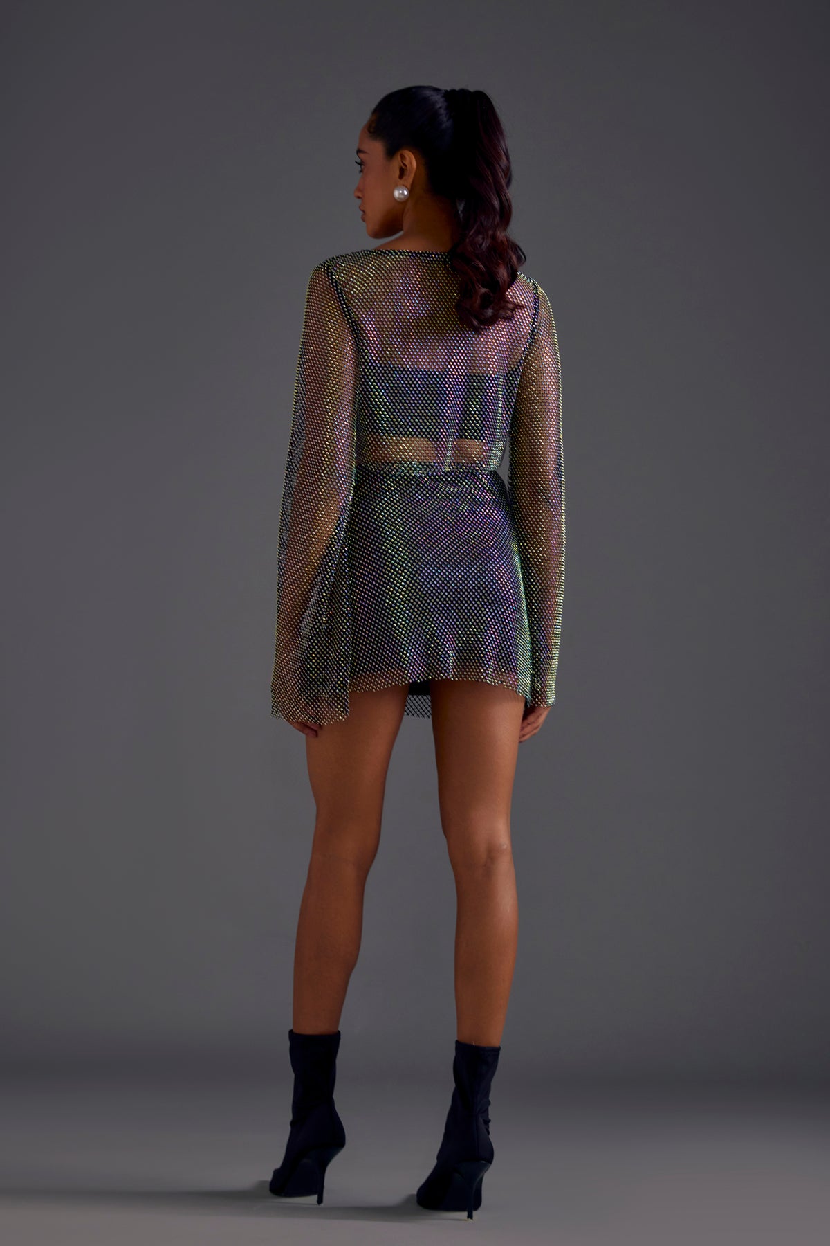 Diamond Mesh Skirt and Top set