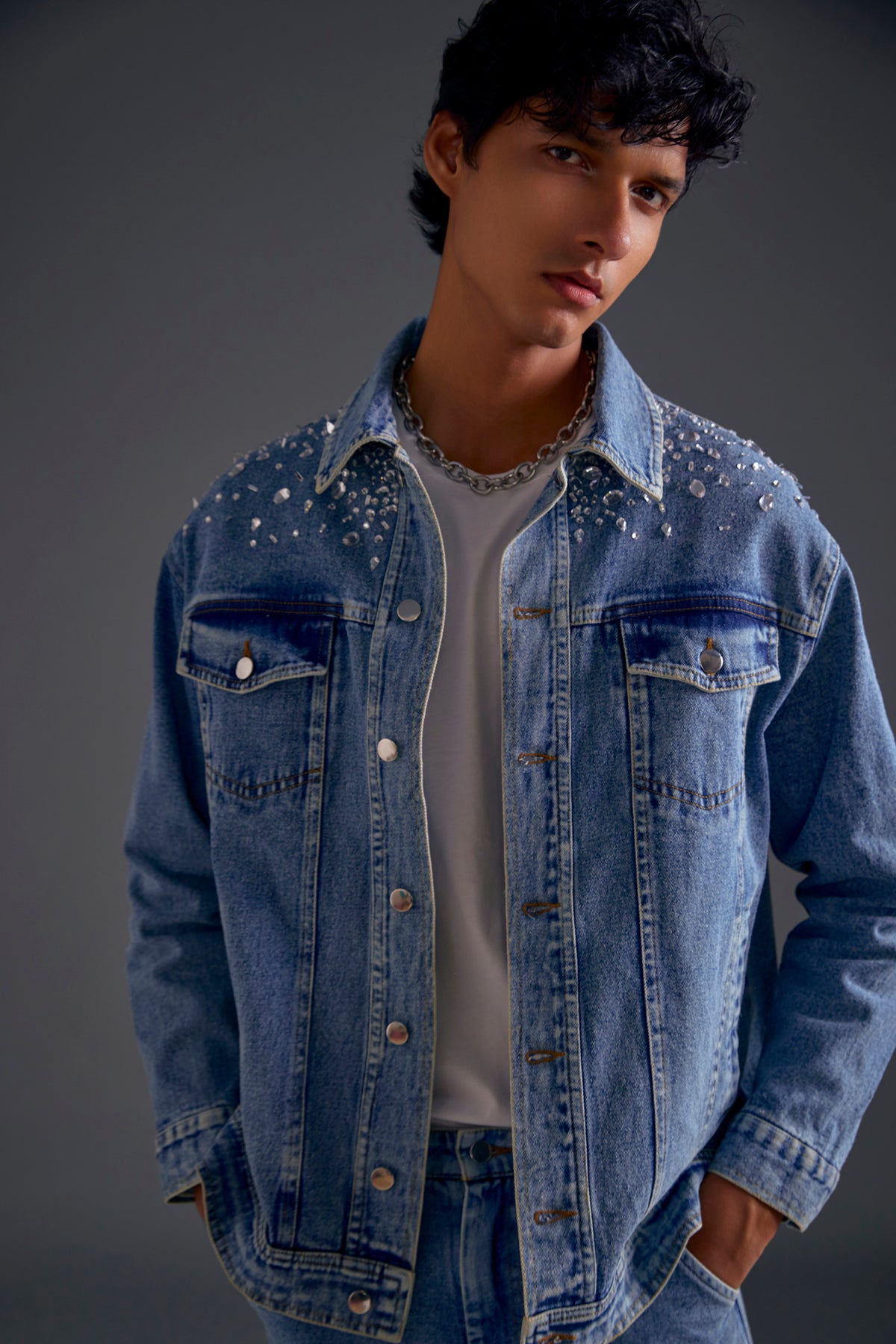 Embellished Denim Jacket