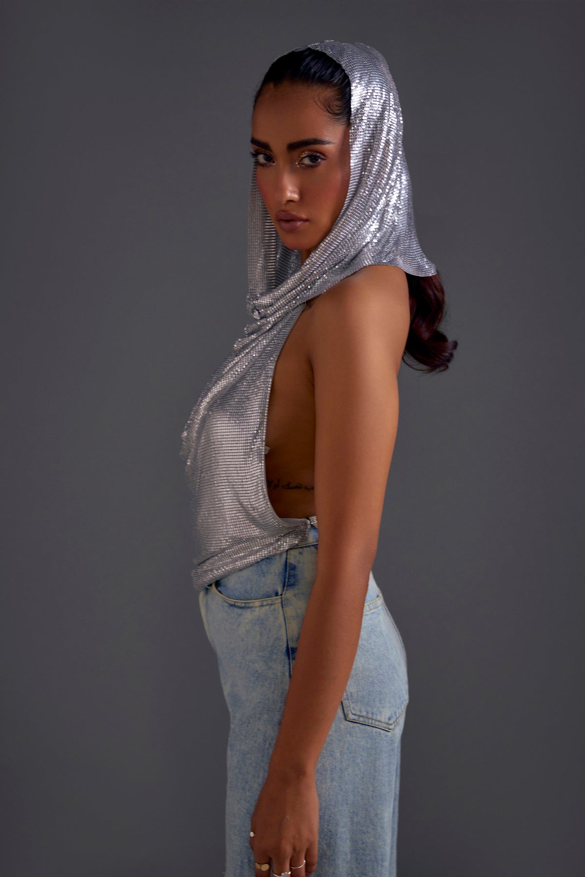 Silver Chainmail Hood