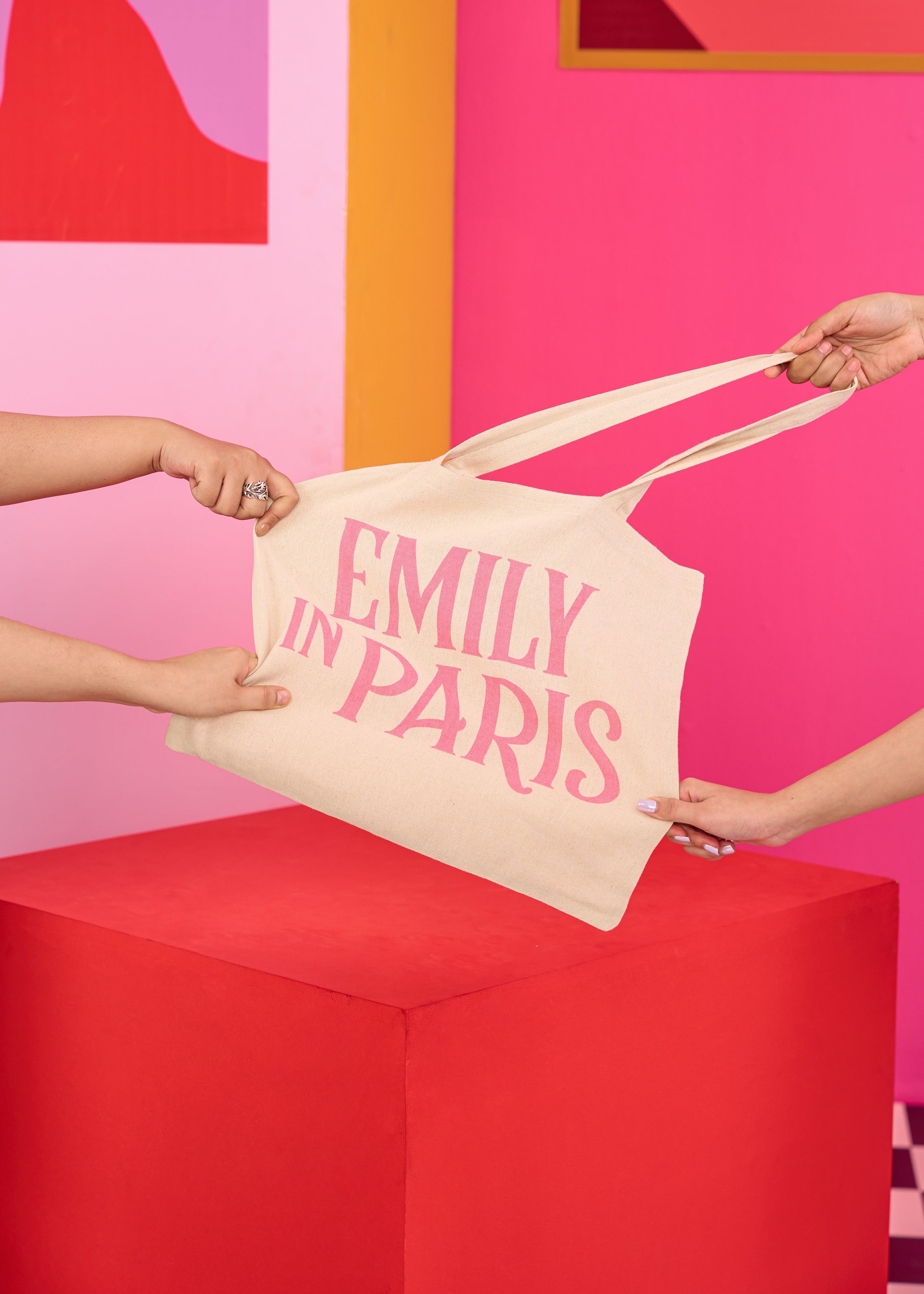 Emily Denim Tote Bag