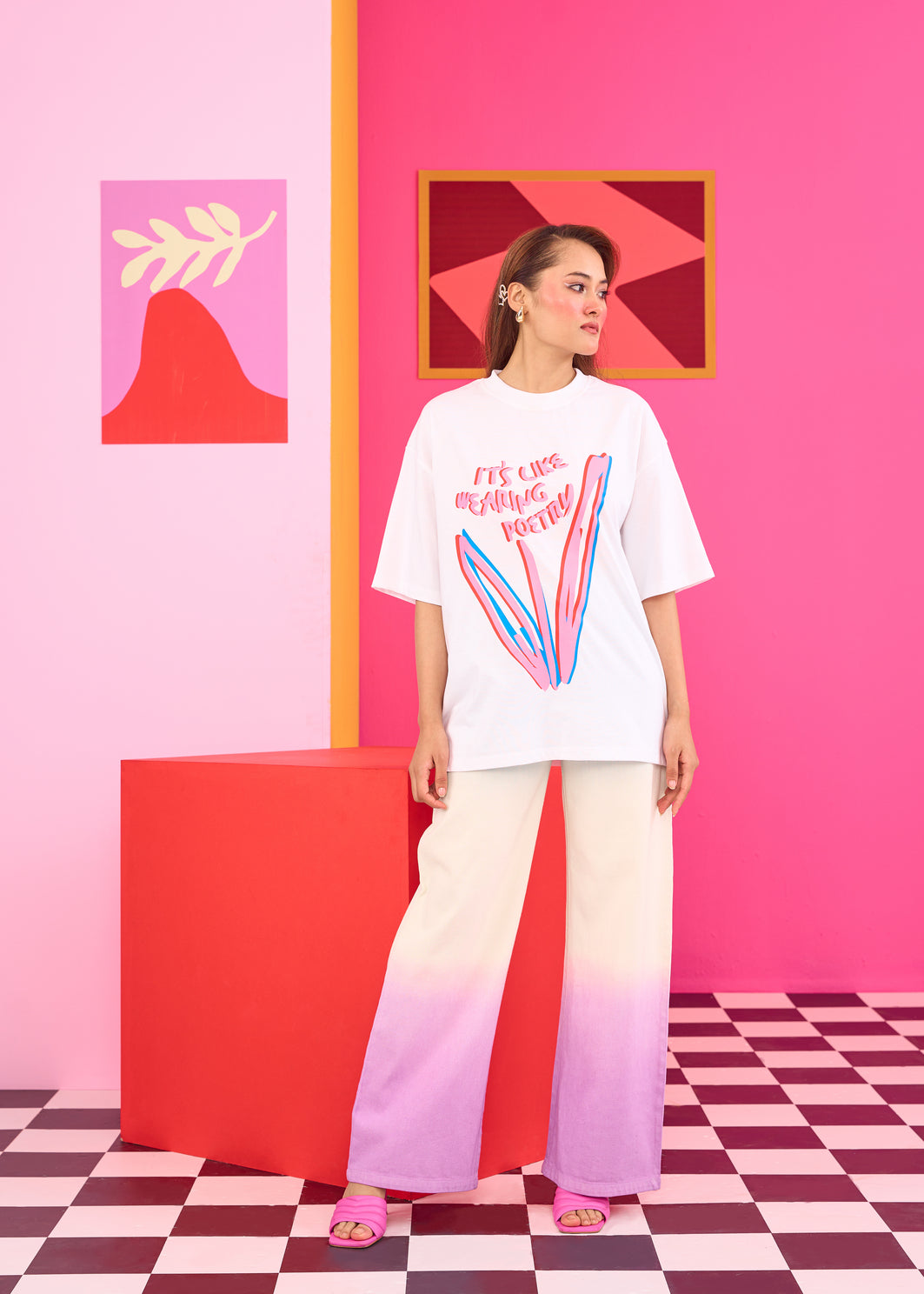 Emily in Paris: It's Like Wearing Poetry Oversized T-shirt
