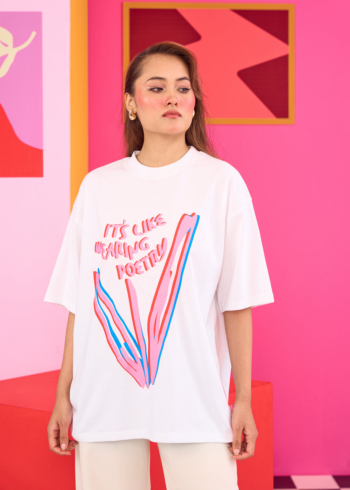Emily in Paris: It's Like Wearing Poetry Oversized T-shirt