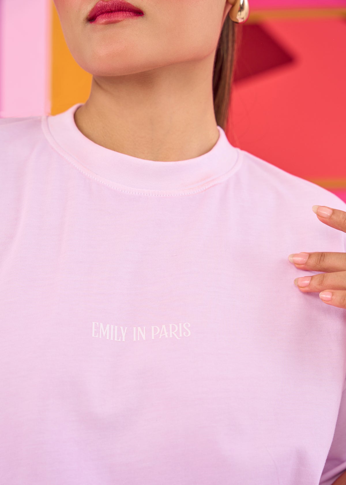 Emily in Paris: Lavender Ombre Oversized T-shirt
