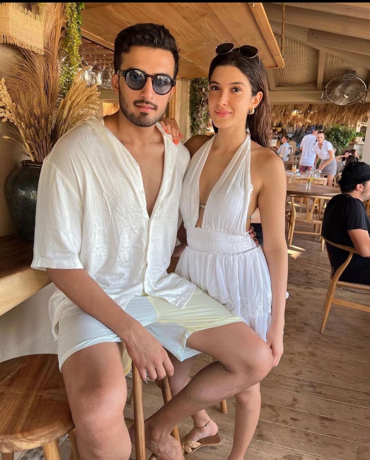 Halter Neck Tie Up Dress With Lace Detail