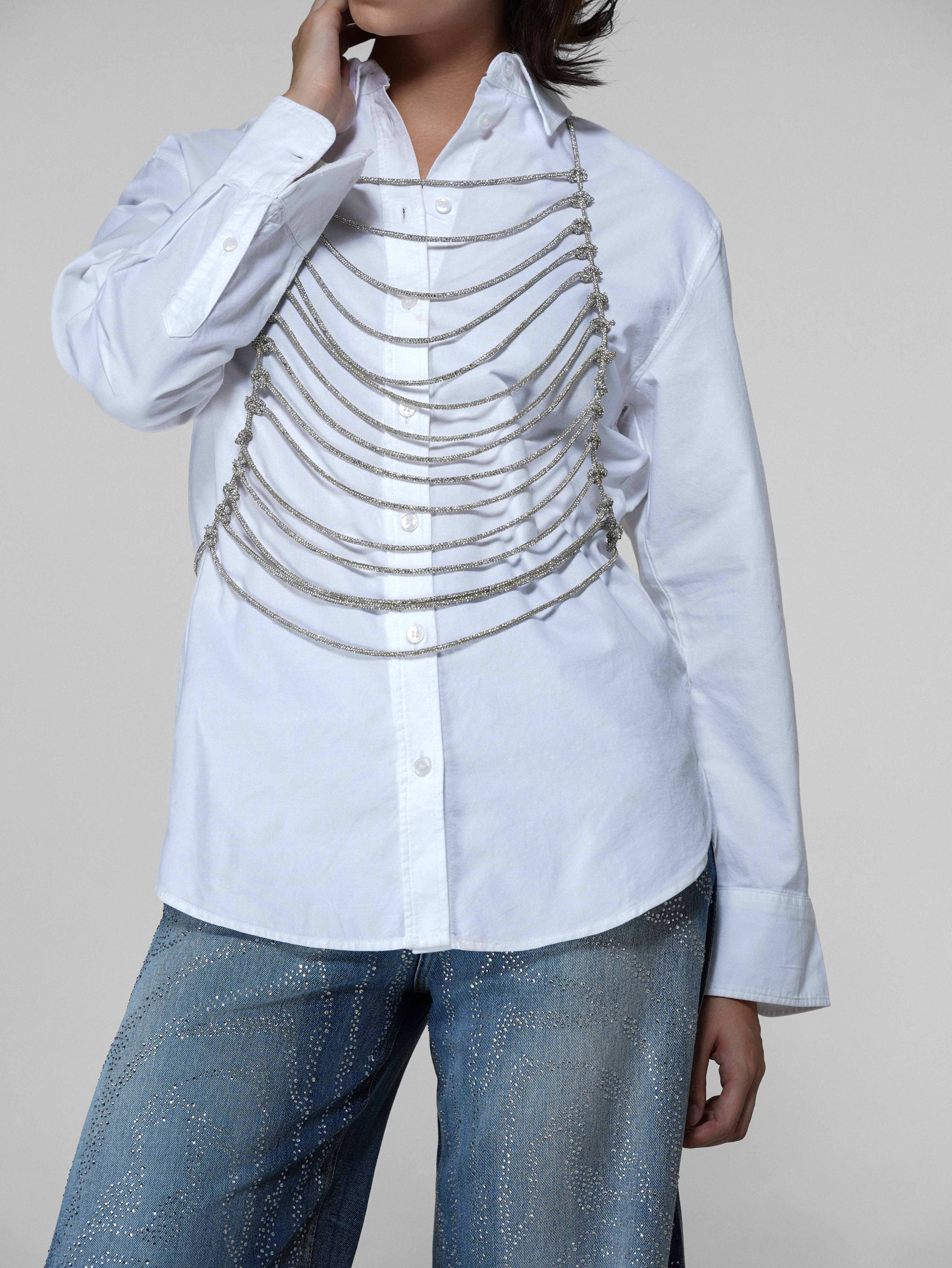 Layered Rhinestone Body Chain