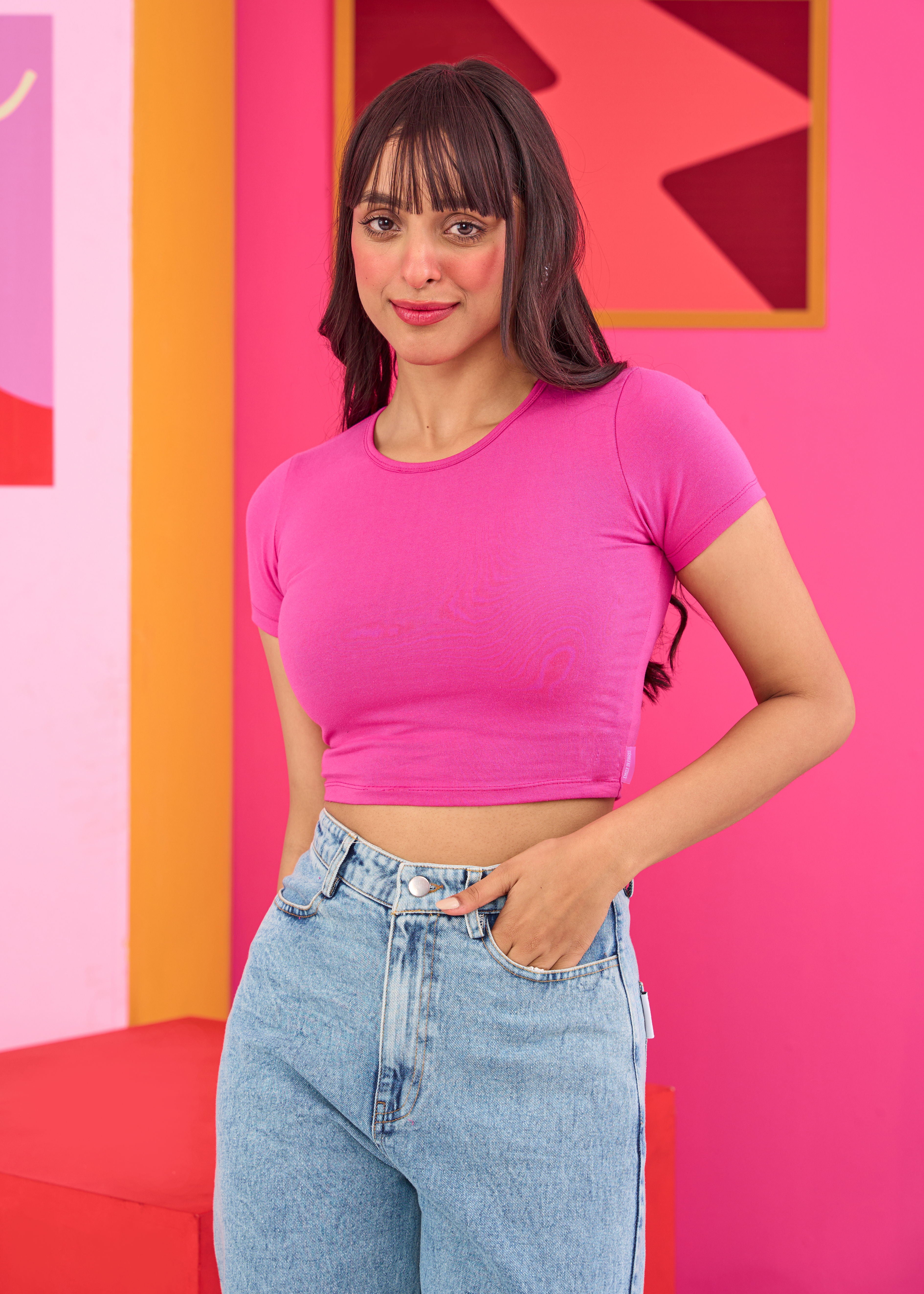 Emily in Paris: Pink Baby Tee