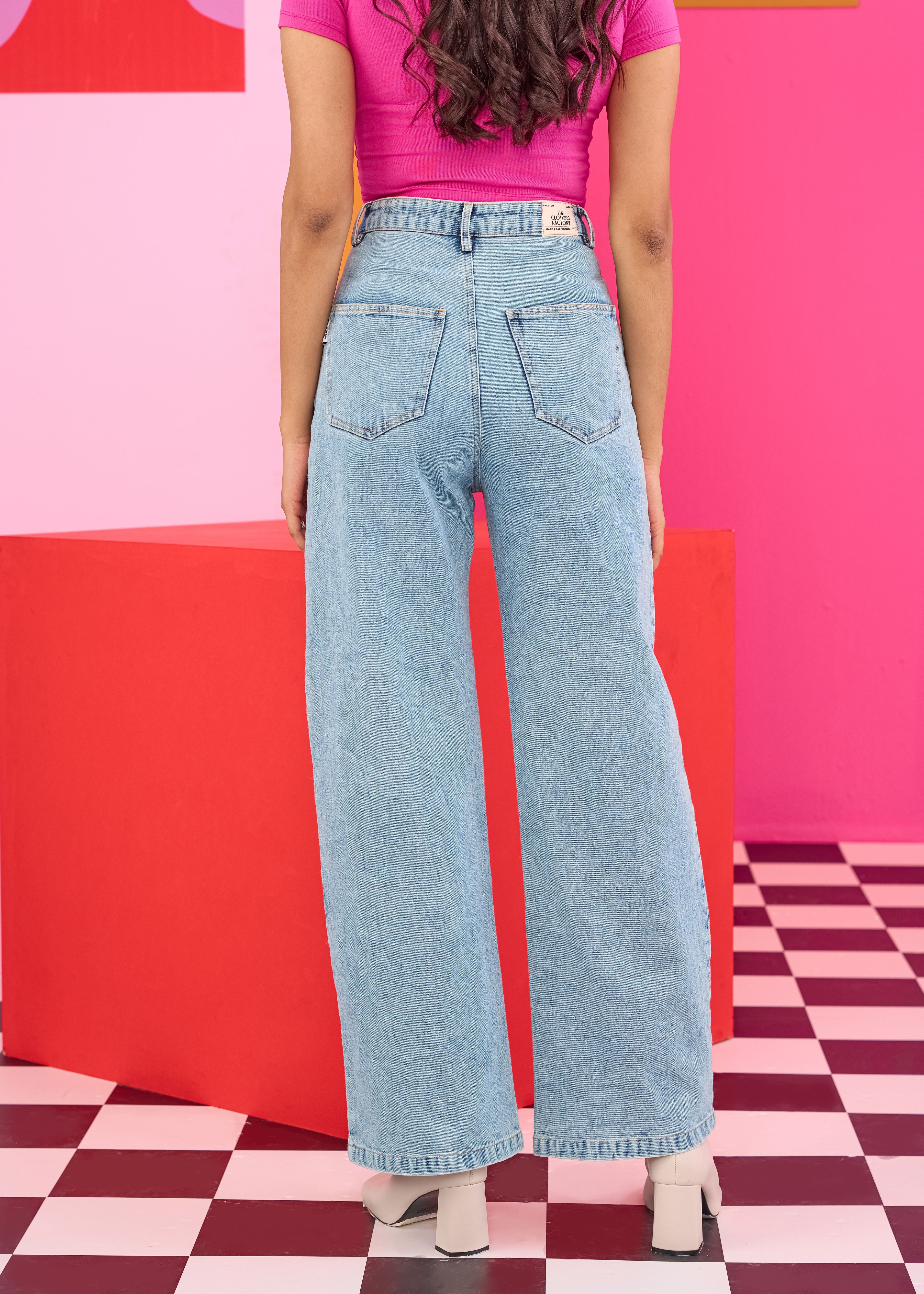 Emily in Paris: Heart Cutout Embellished Jeans