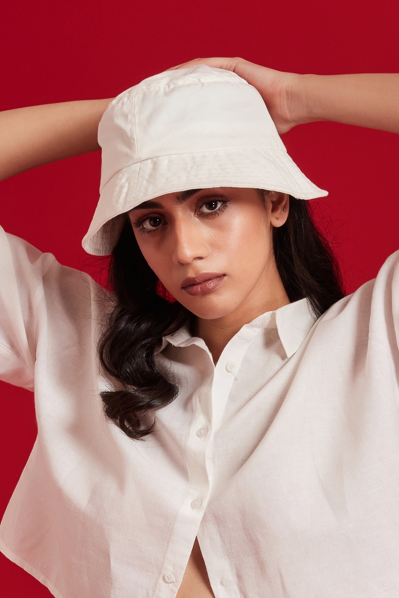 White Bucket Hat
