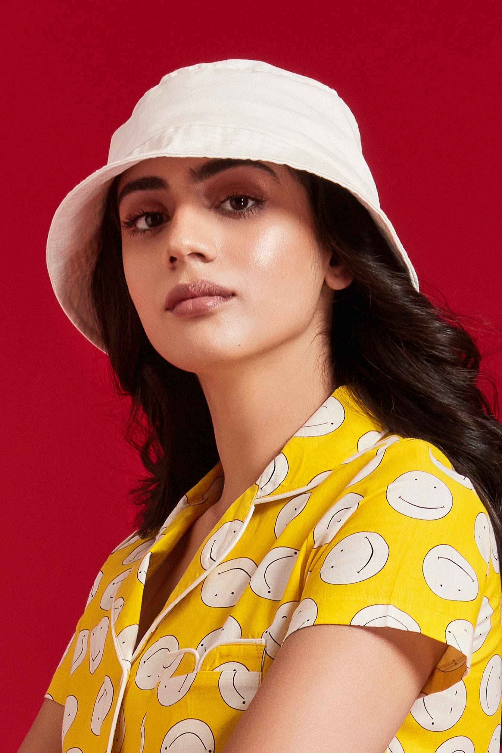 White Bucket Hat