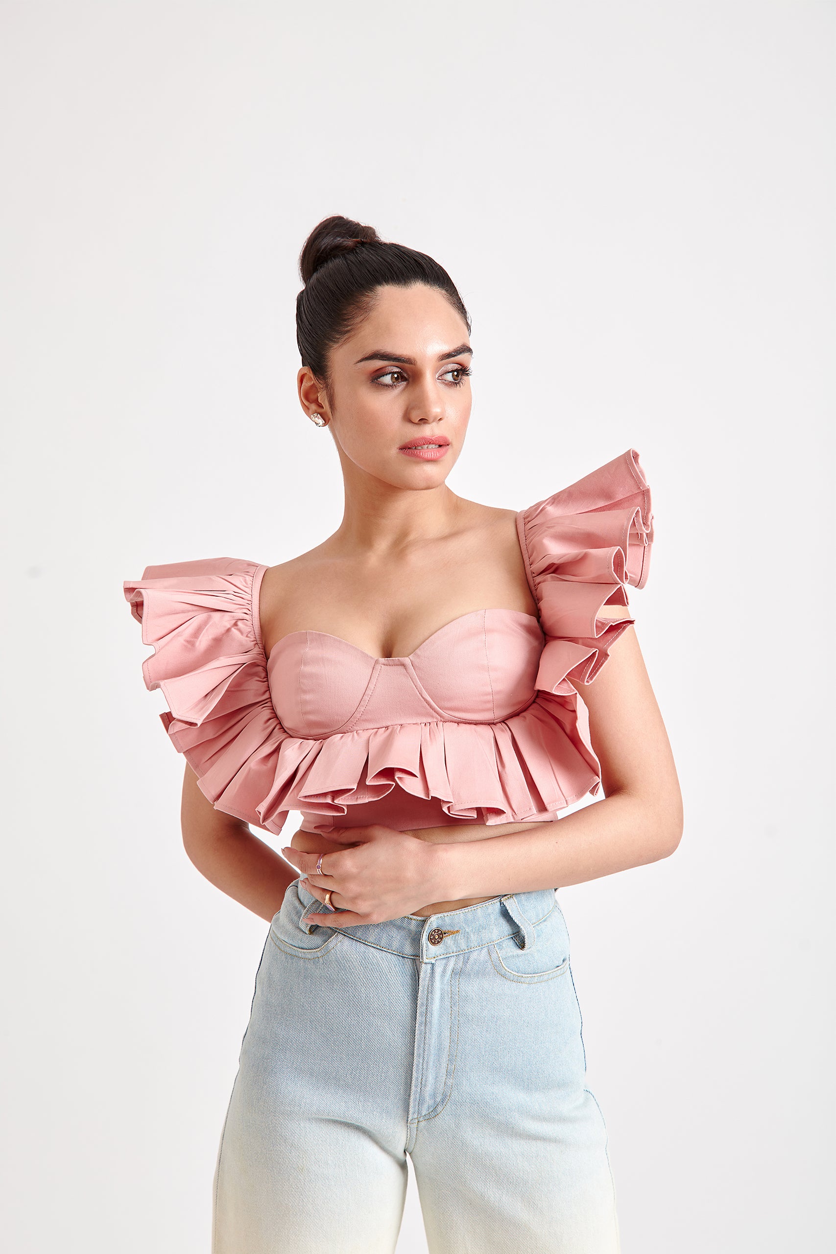 Ruffled Crop Top