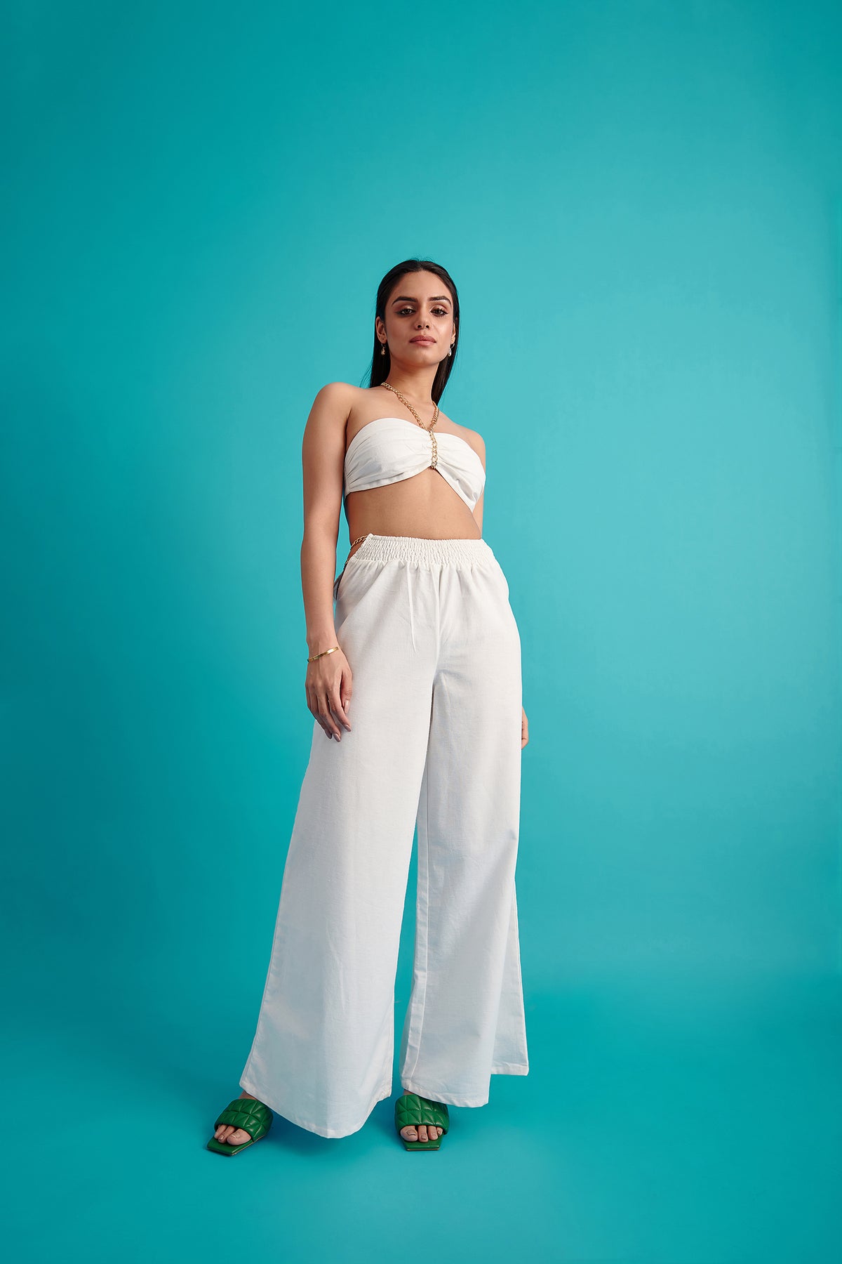 Gathered Bandeau Top