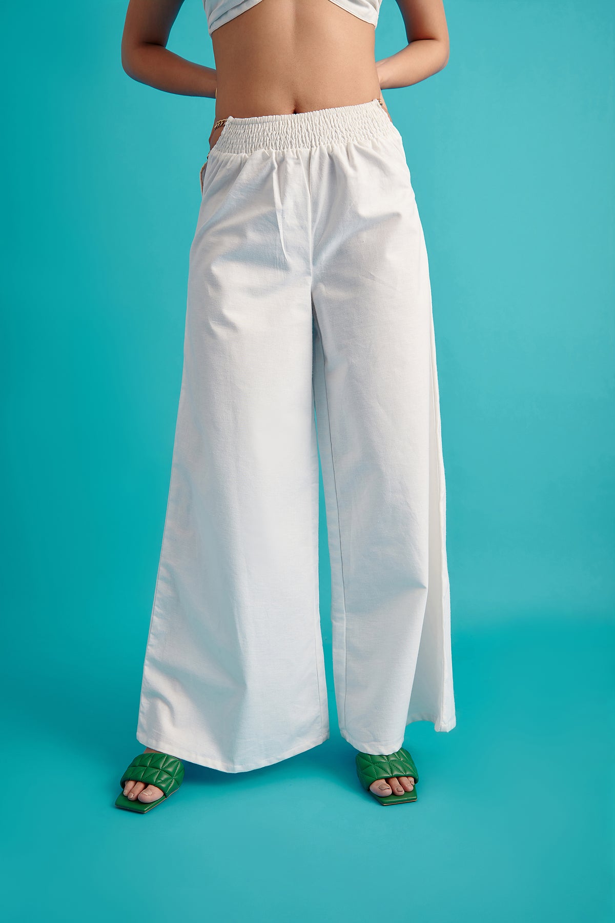 Side Cut-Out Flare Pants