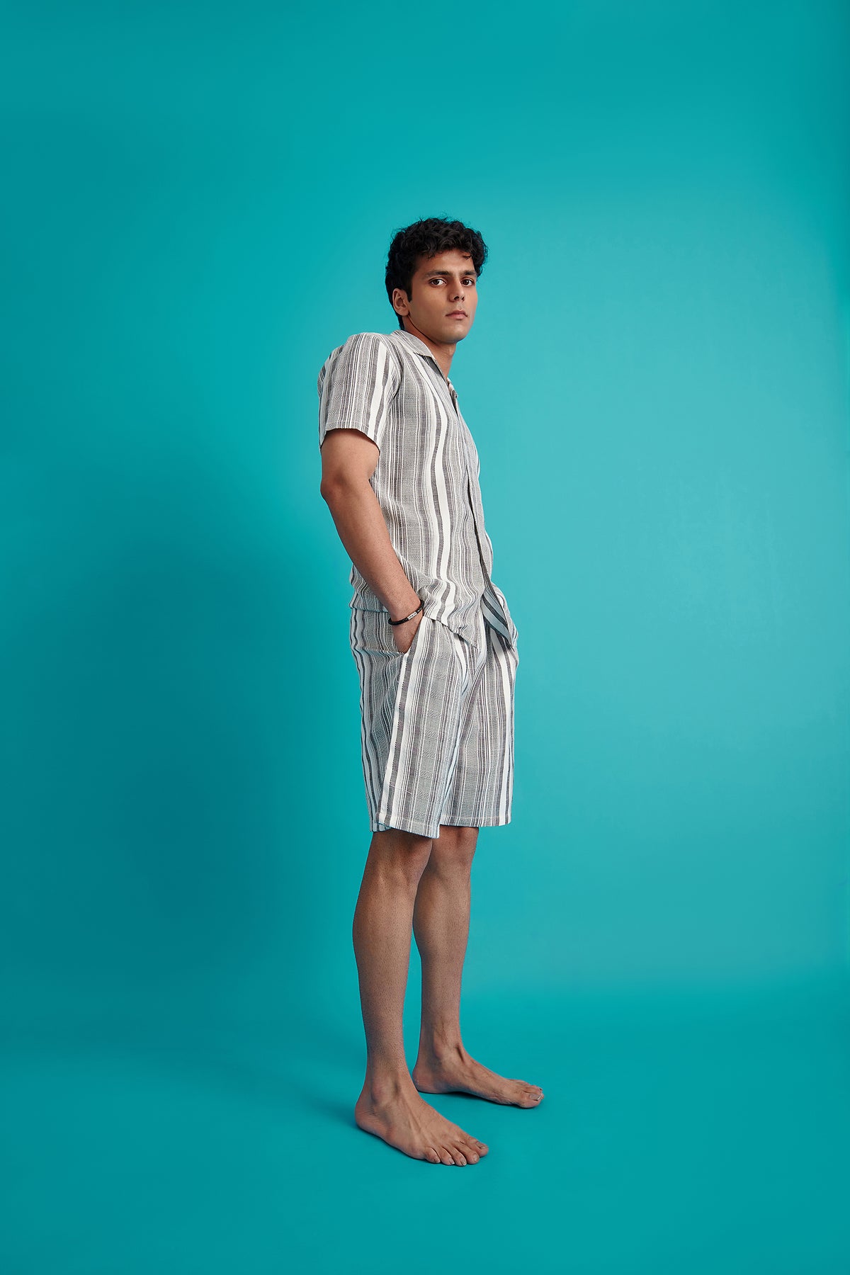 Striped Textured Weave Shirt