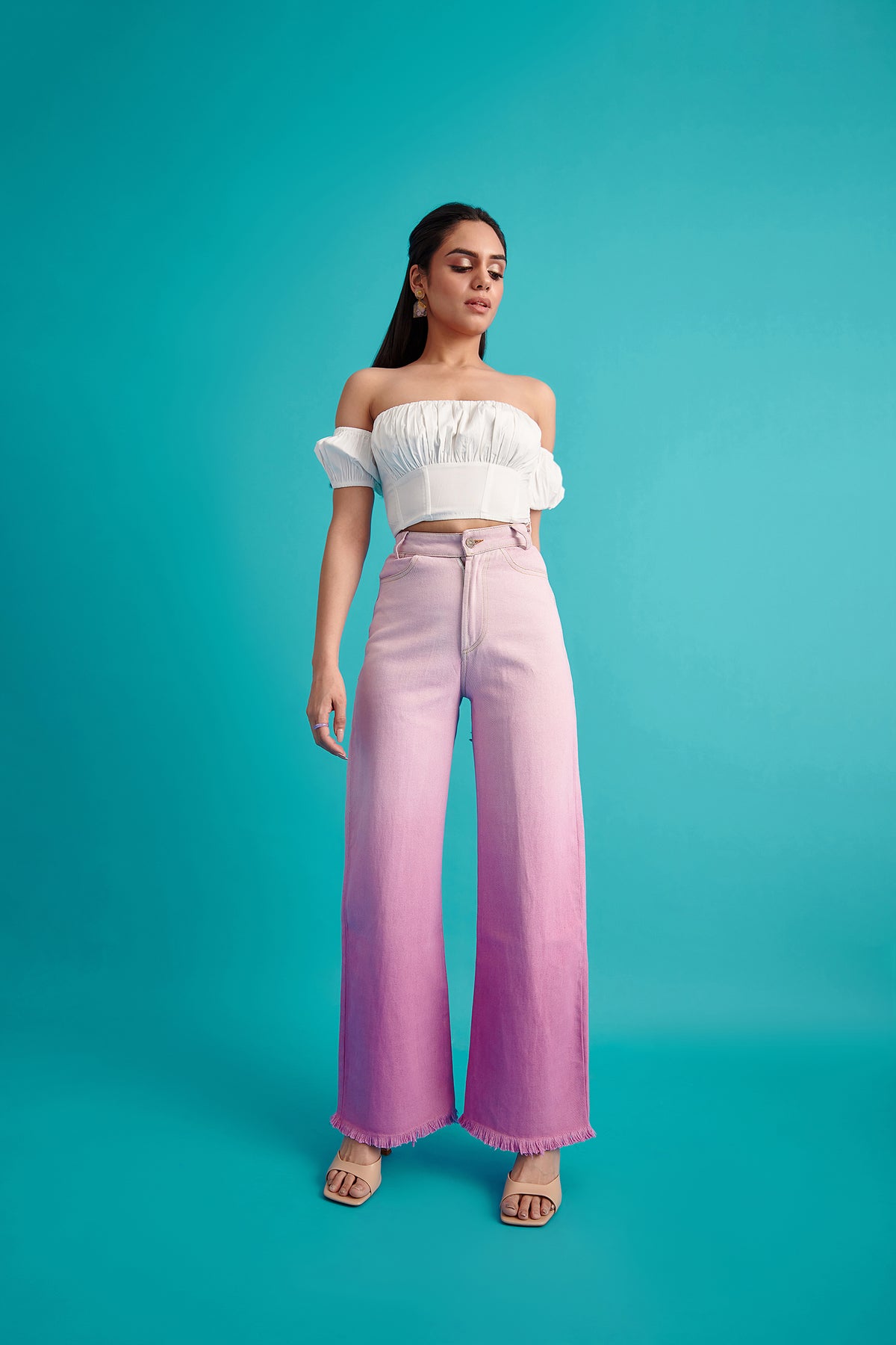 Corsetry Inspired Gathered Panelled Top