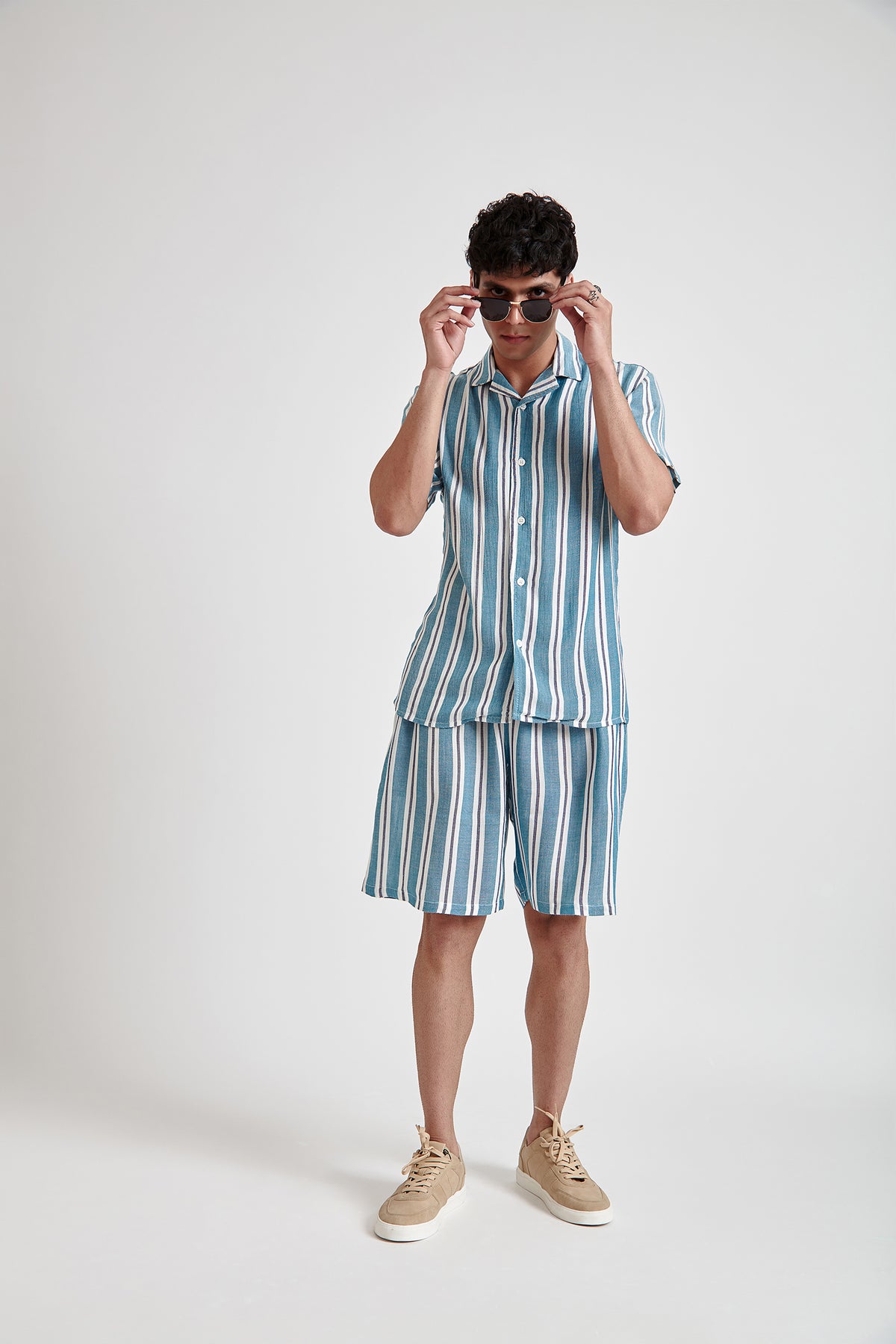 Striped Short-Sleeves Shirt