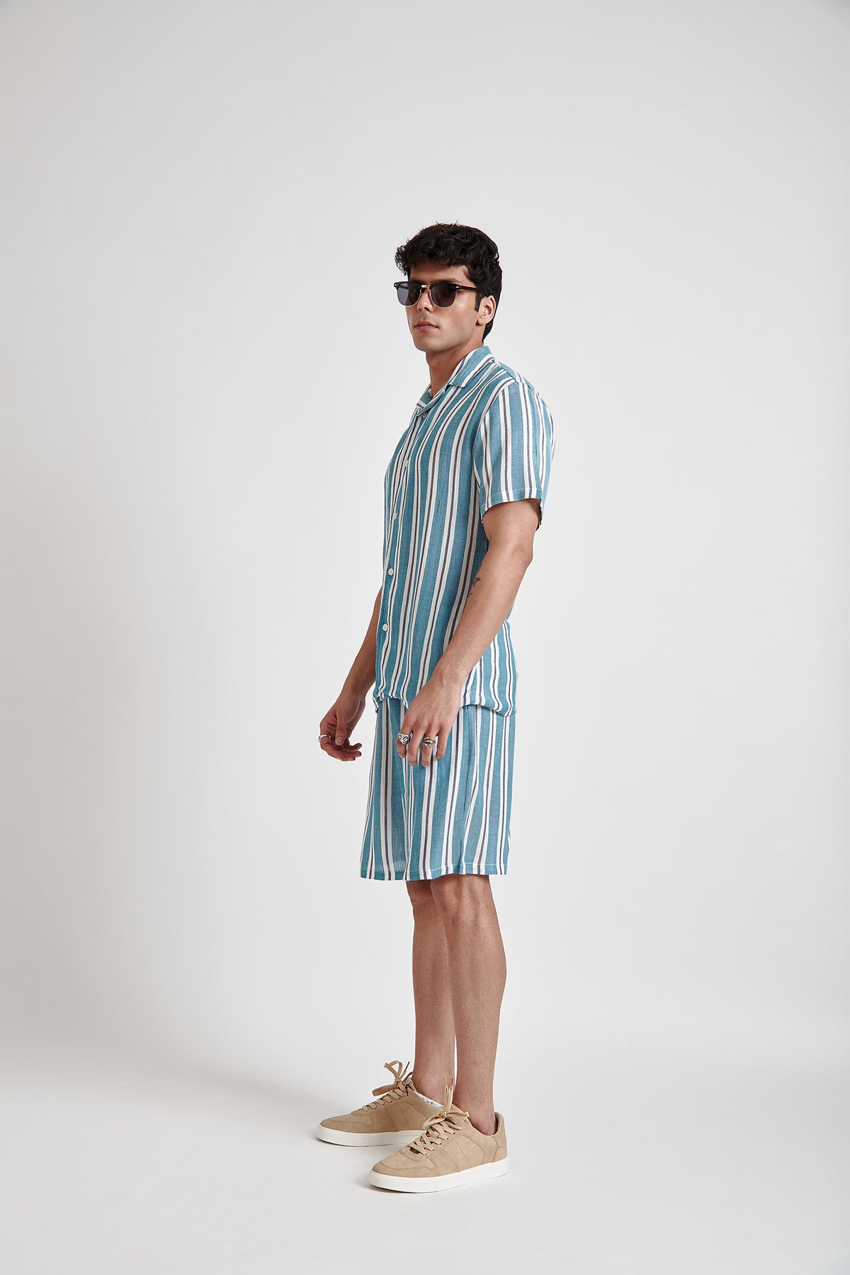 Striped Short-Sleeves Shirt