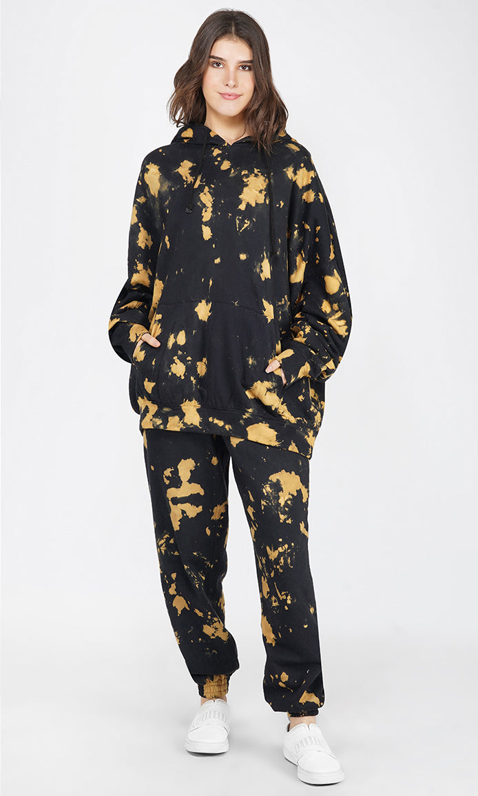 Black Mustard Tie Dye Joggers