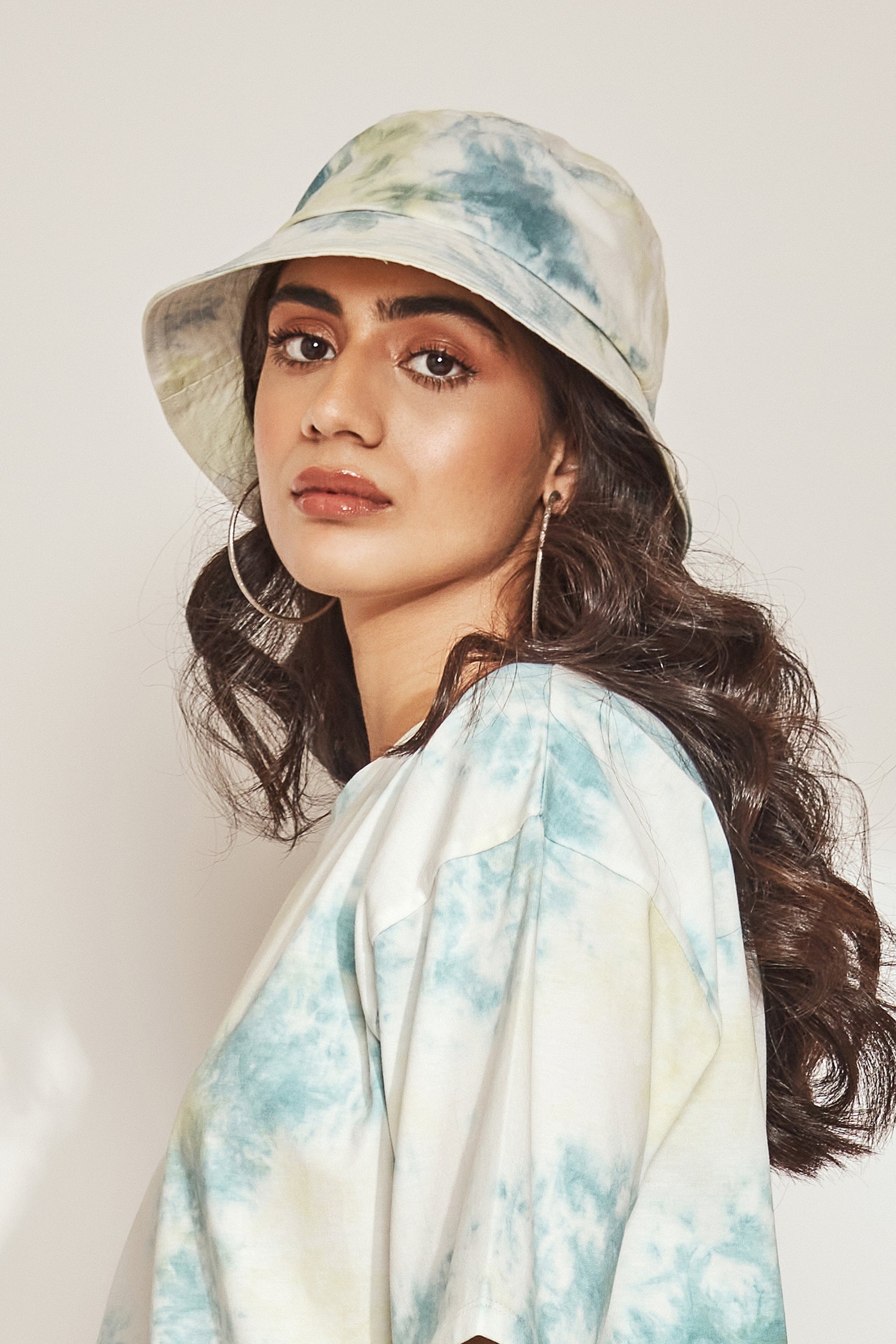 Tie & Dye Bucket Hat- Blue